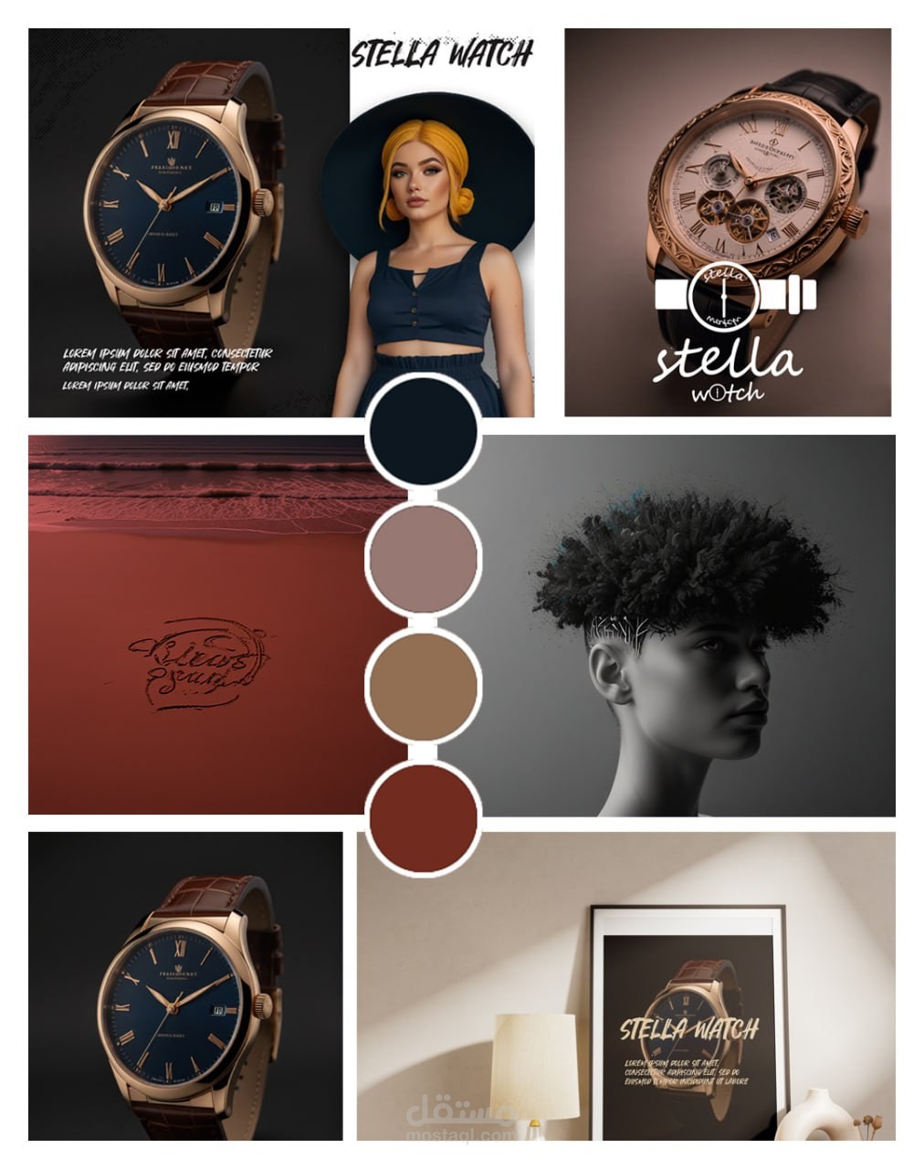 Stella watch visual identity