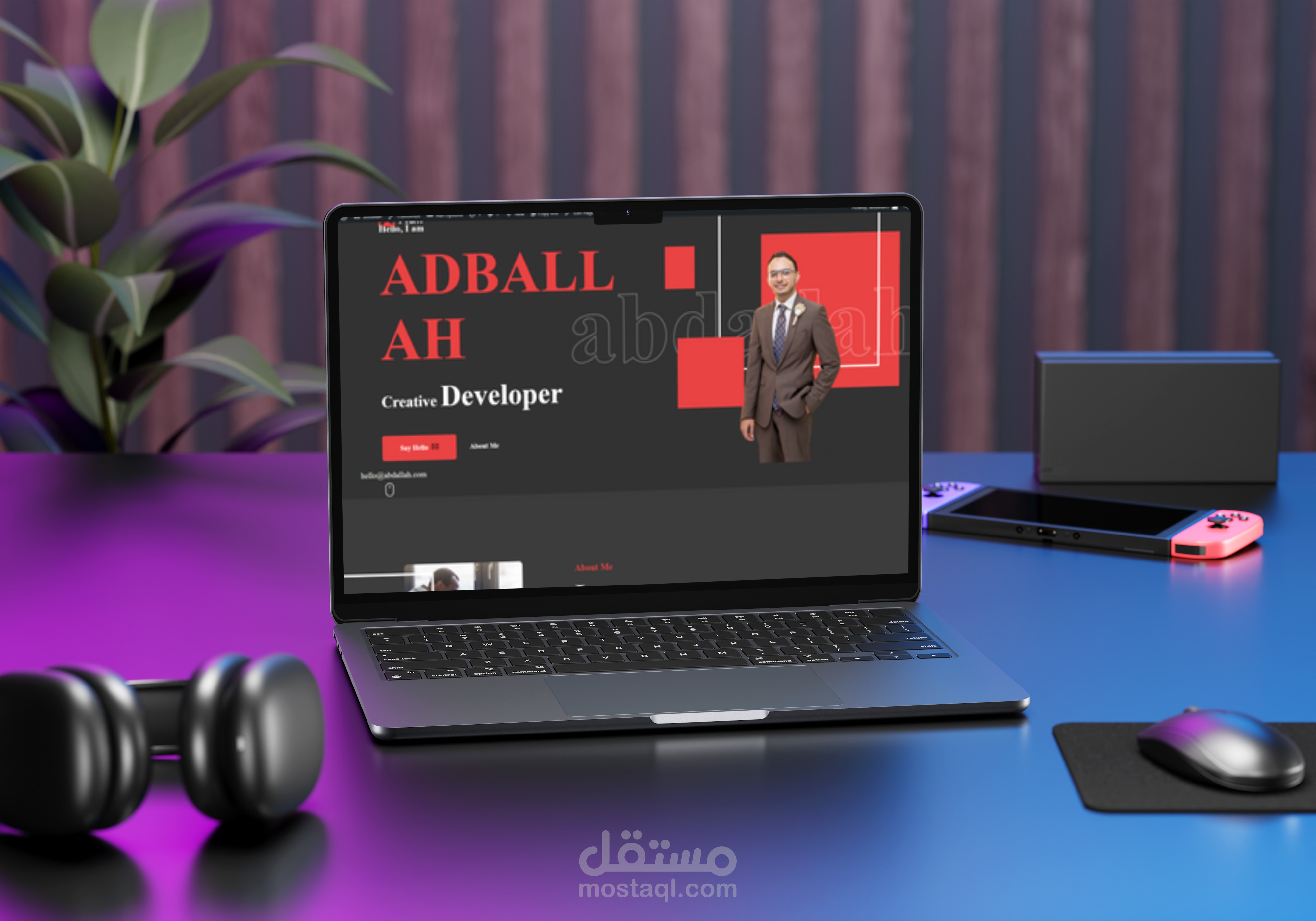 موقع شخصي لاحد العملاء
