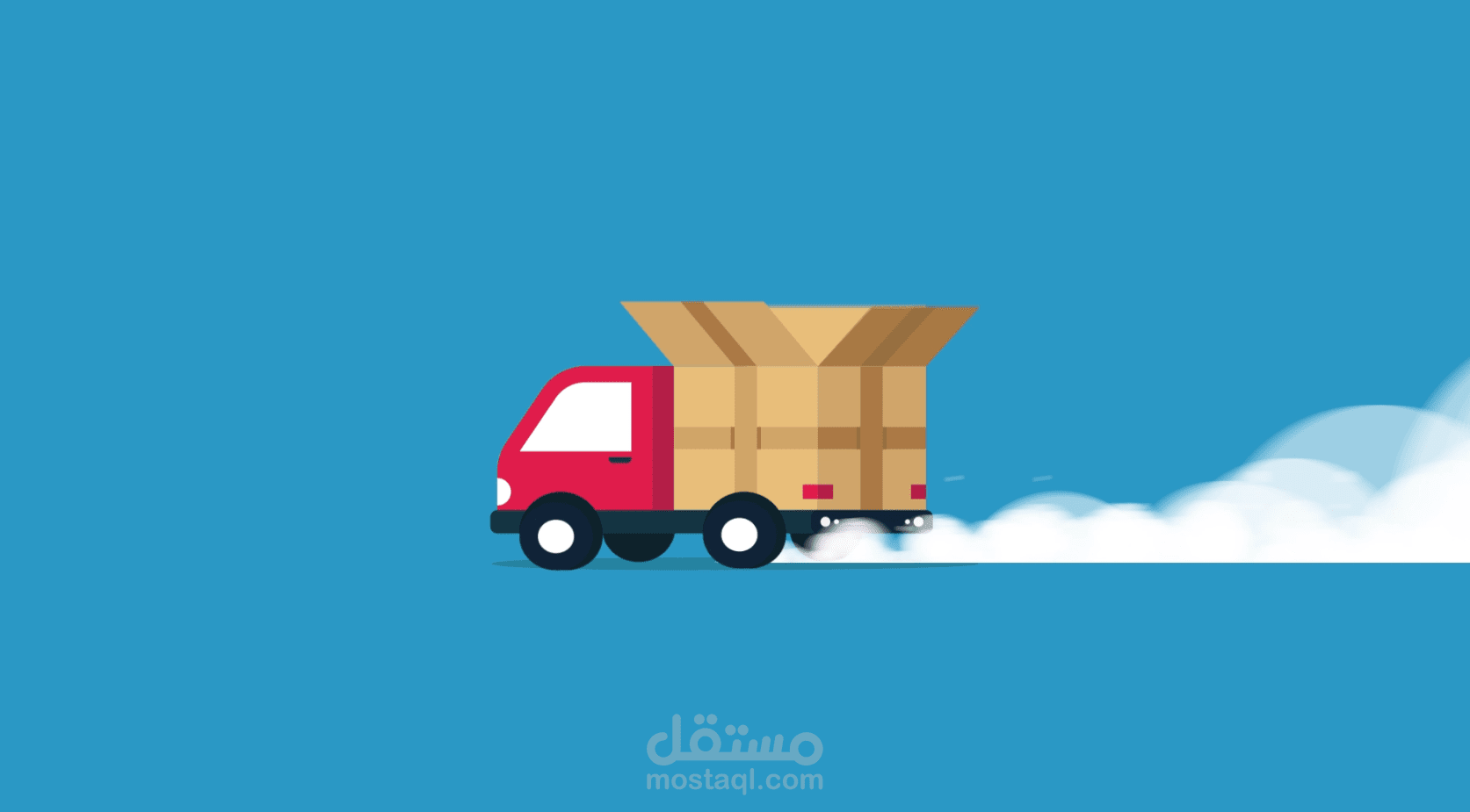 مشروع قصير لسناب شات لشركة شحن