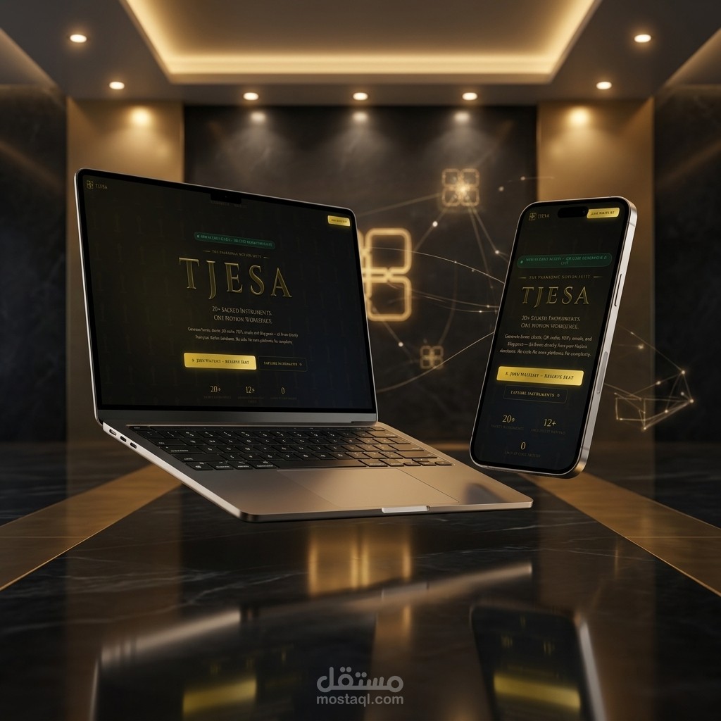 أدوات TJESA المتكاملة مع Notion — منصة SaaS ذكية للإنتاجية