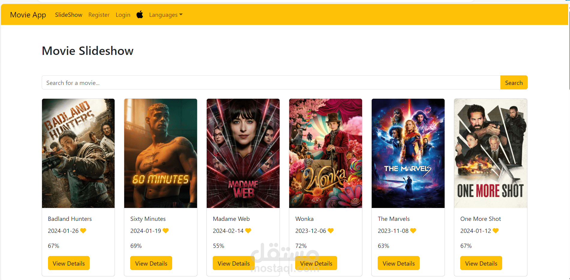 Movies app