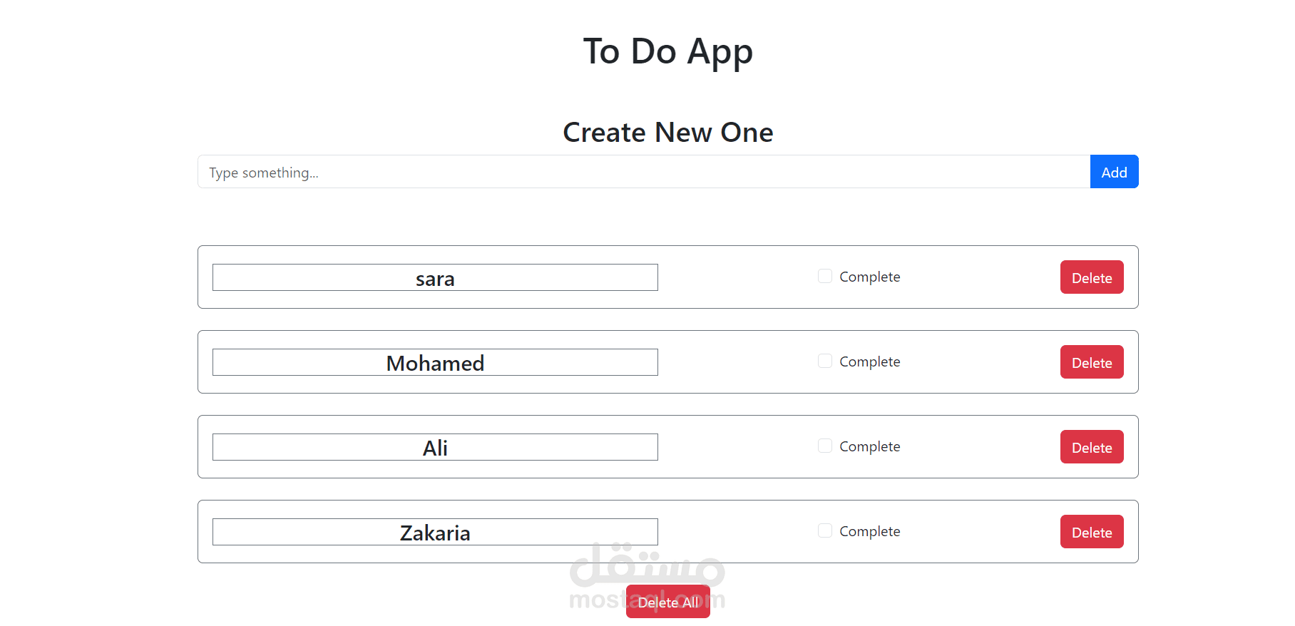 To Do App