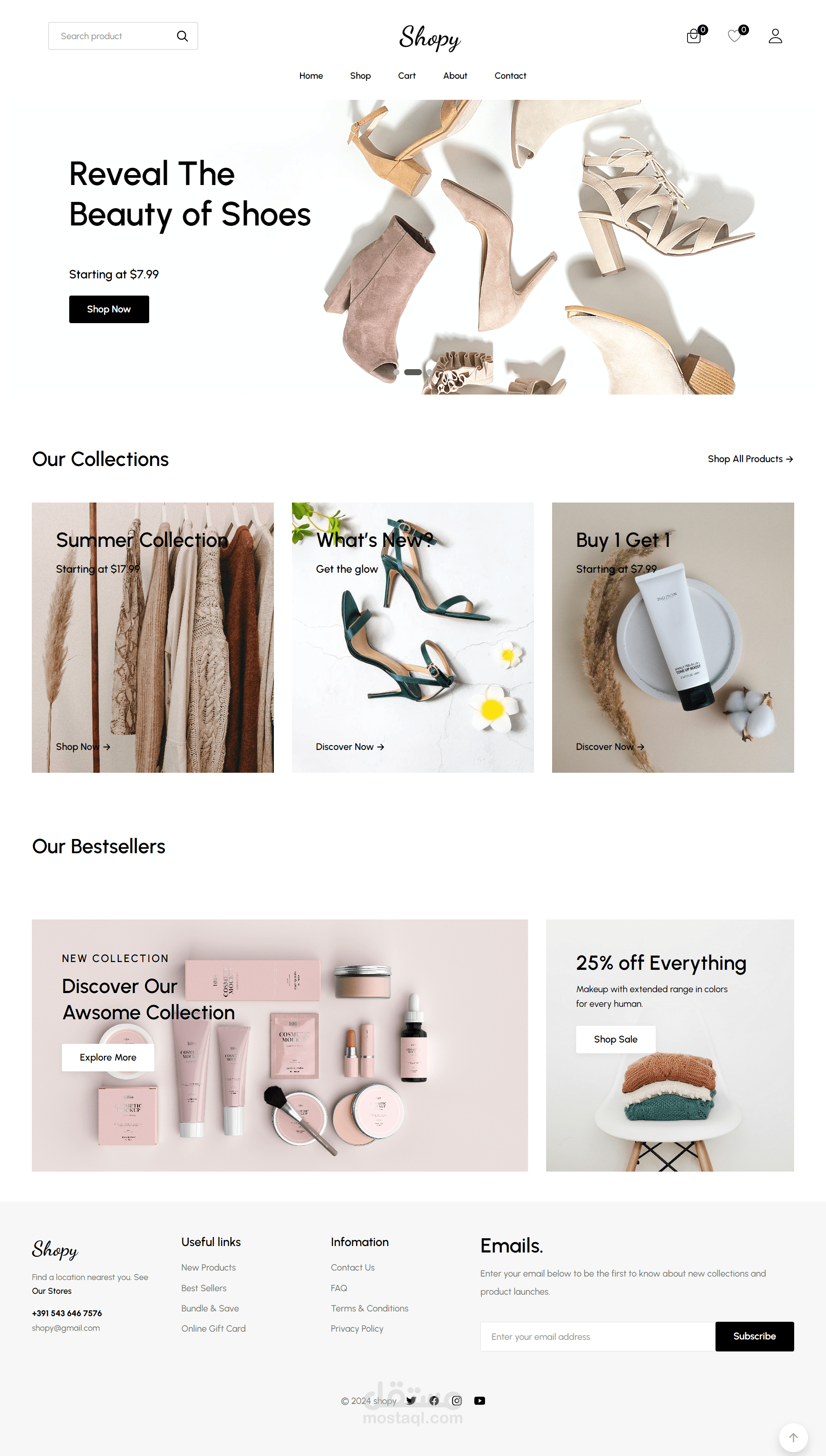 موقع تجارة إلكترونية متجاوب مع تجربة تسوق سلسة وممتعة