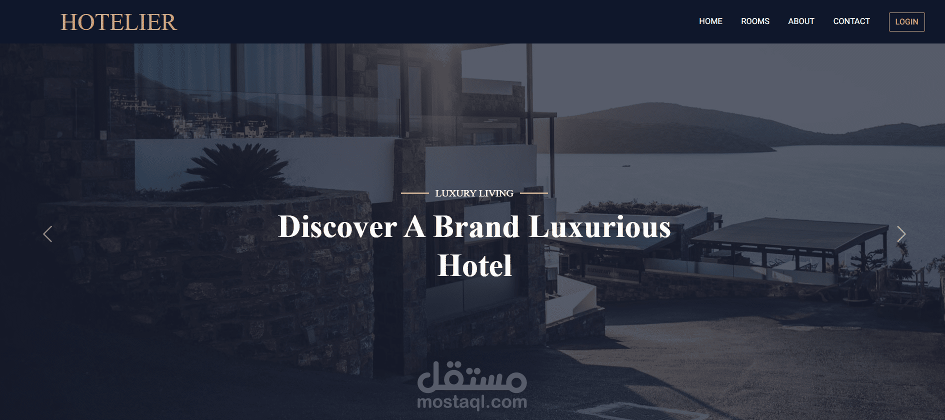 موقع الكتروني لحجوزات الفنادق باستخدم ASP .Net Core MVC, SQL Server, HTML, CSS, JS, Bootstrap, Jquery