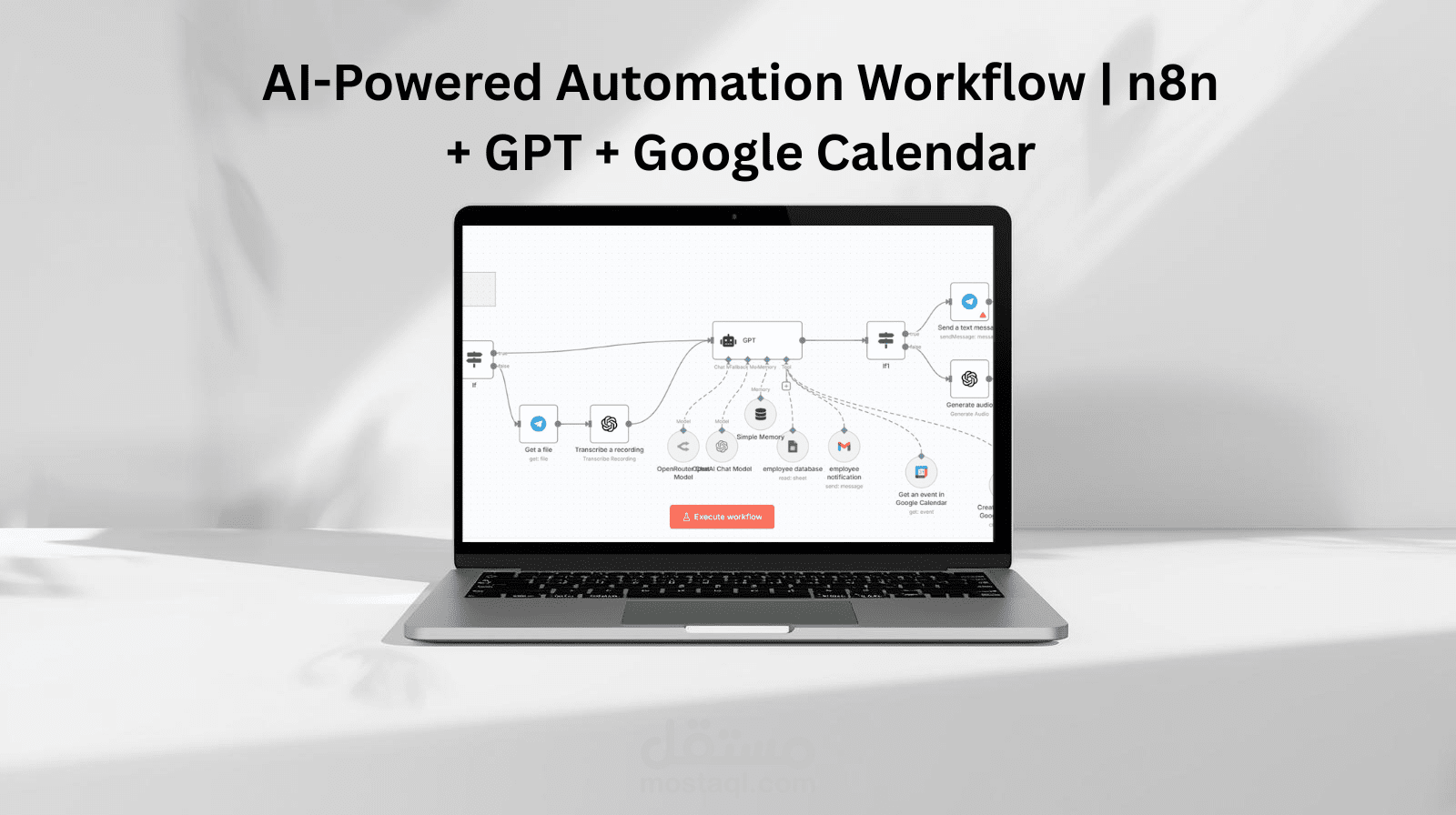 AI-Powered Automation Workflow | n8n + GPT + Google Calendar