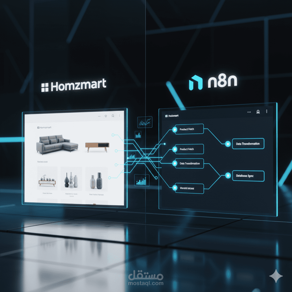 استخراج بيانات منتجات هومز مارت Homzmart بشكل ذكي باستخدام n8n