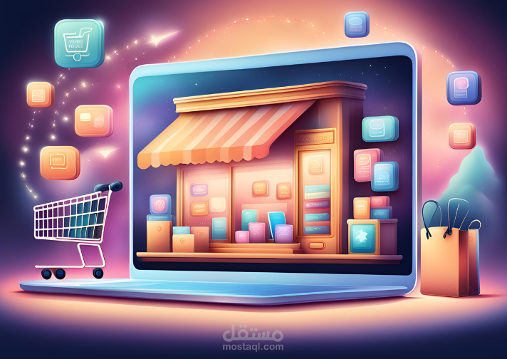 متجر الكتروني لبيع المنتجات ( الرقمية والملموسة )
