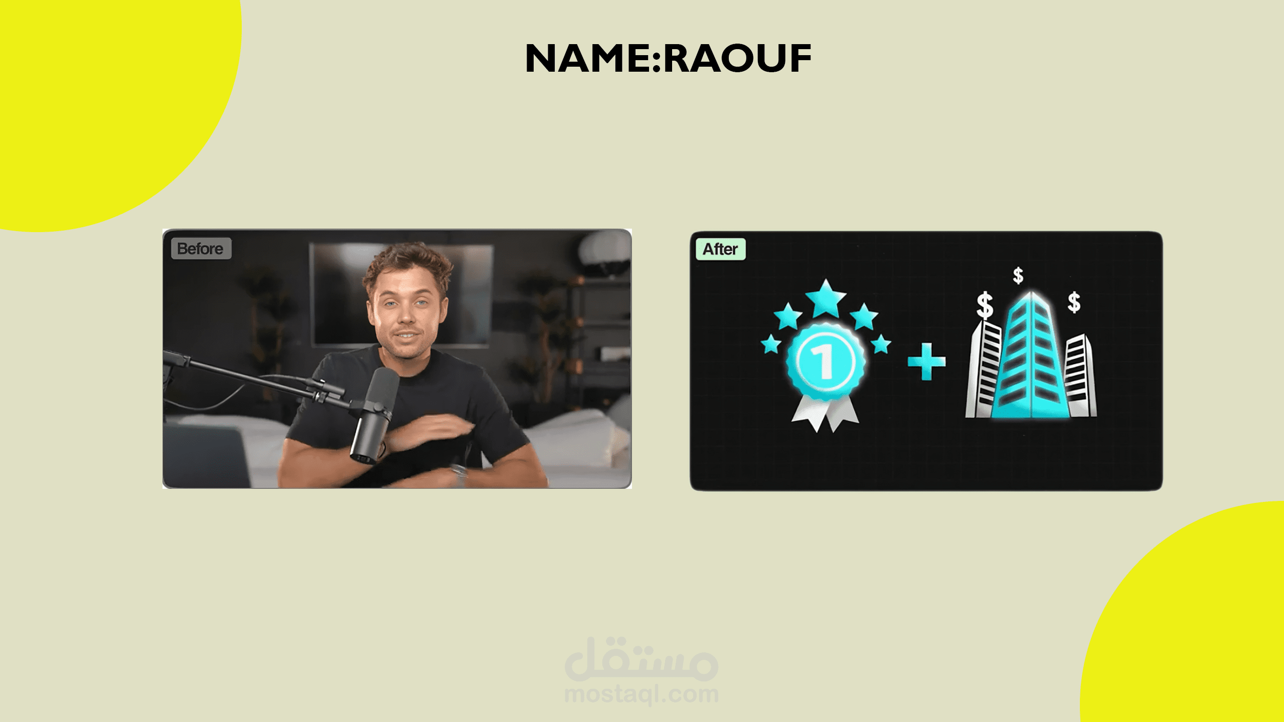 فيديو مونتاج لصانع محتوي علي يوتيوب