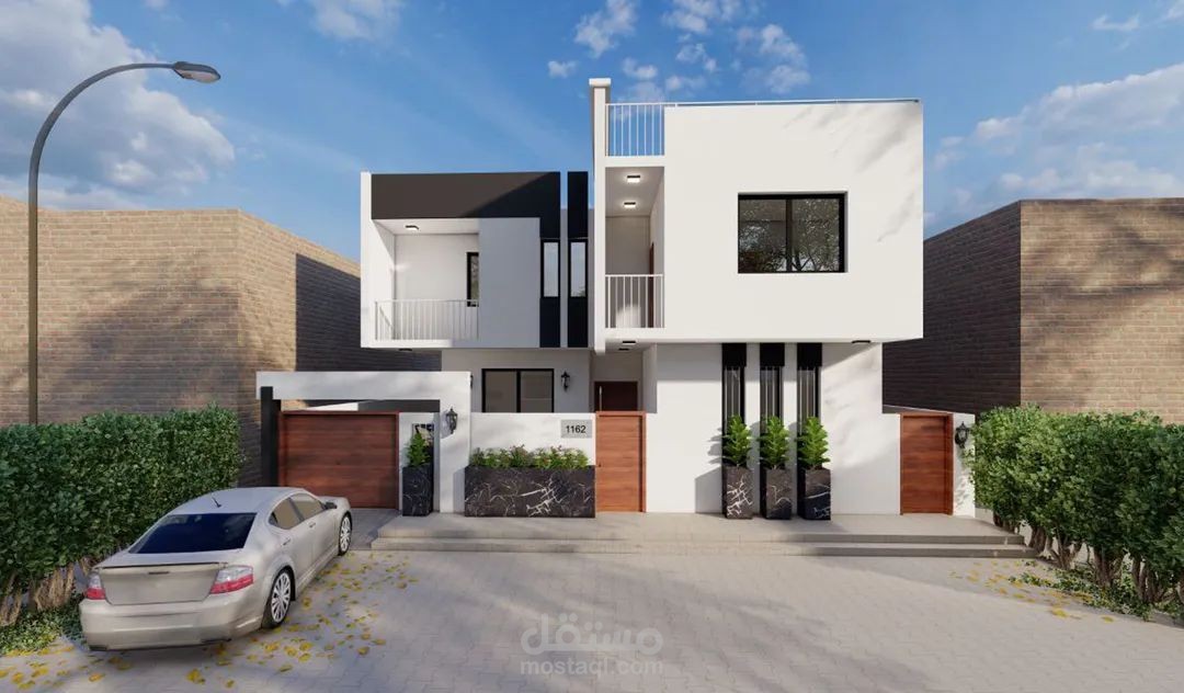 تصميم عصري وحديث ل مبنى سكنى