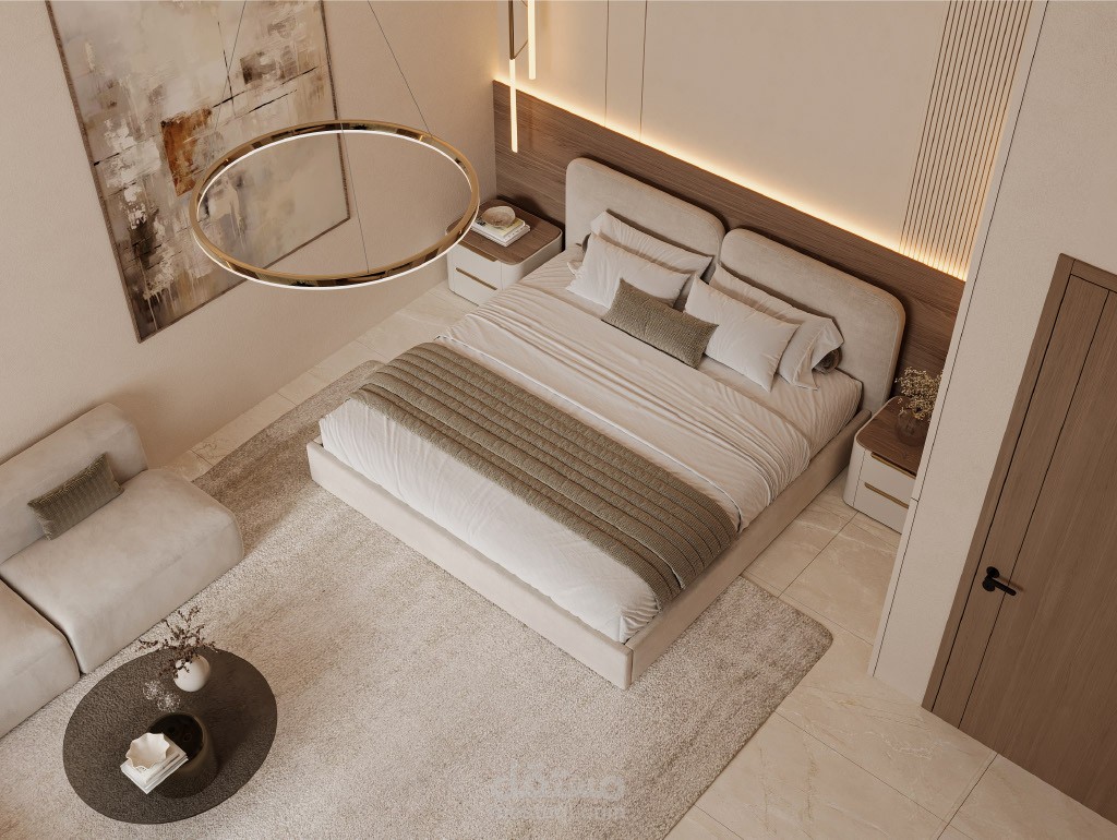 تصميم داخلي لغرف نوم ماستر على الطراز المودرن