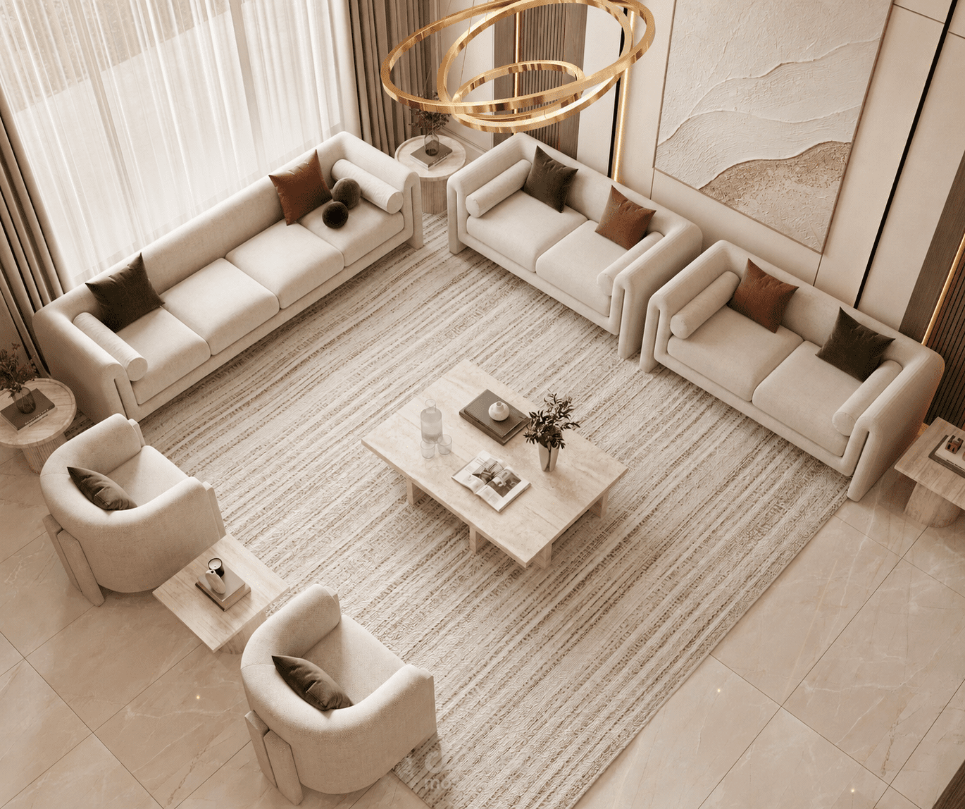 تصميم داخلي معاصر  مجلس رجال