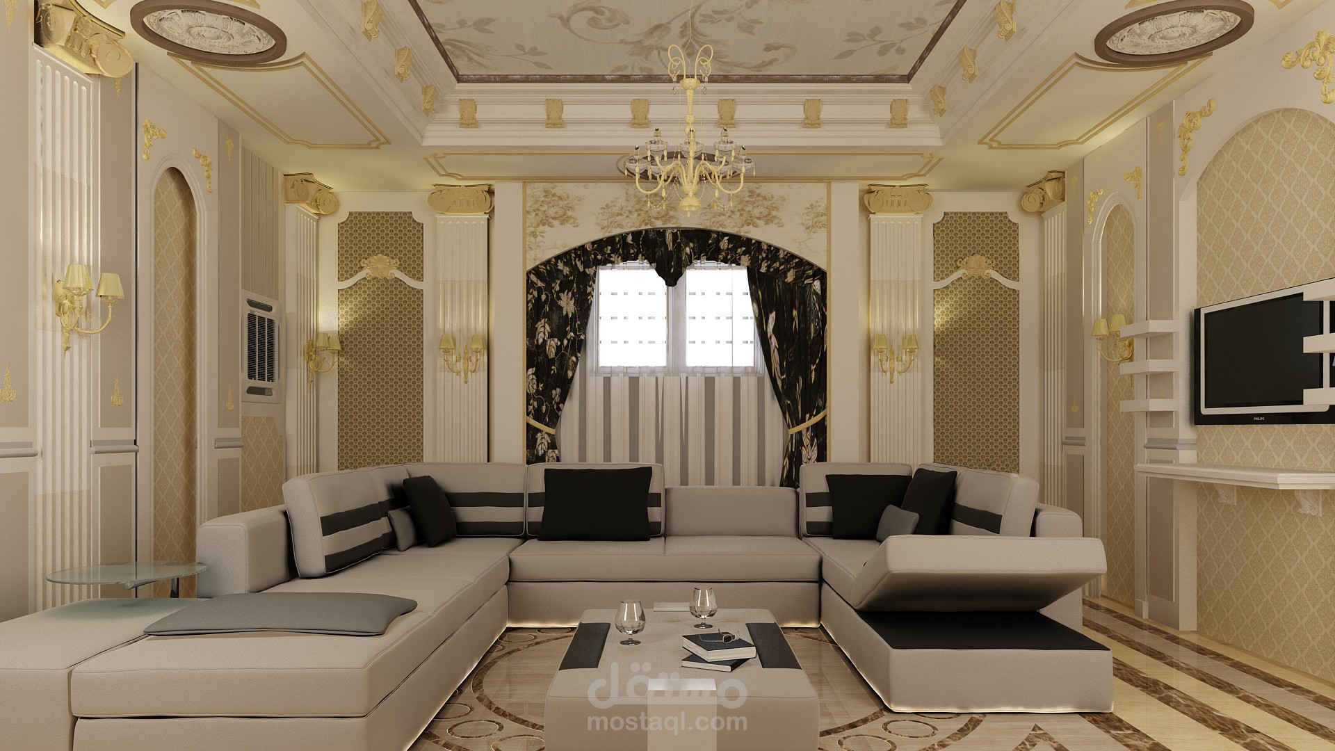 تصميم 3D Max لريسيبشن كلاسيك