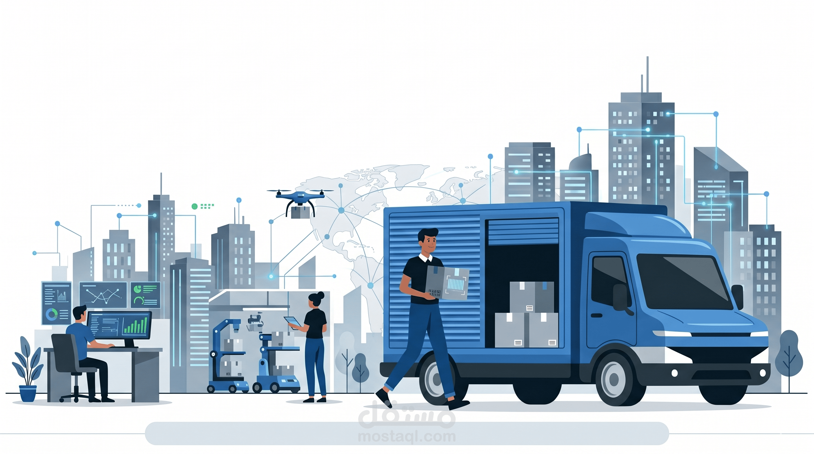 تطبيق لوجيستي لمندوب توصيل لشركات الشحن