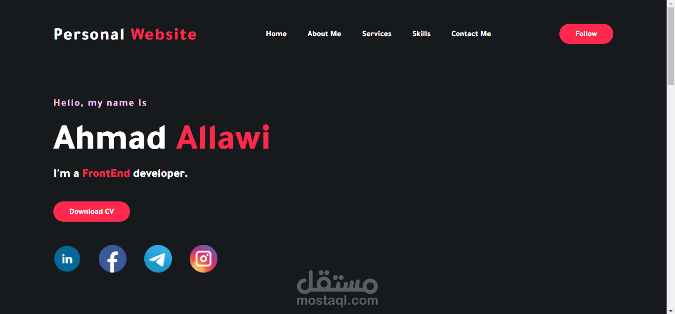 موقع portfolio