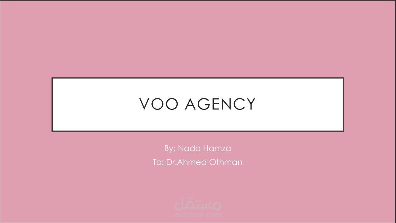 Voo Agency Identity