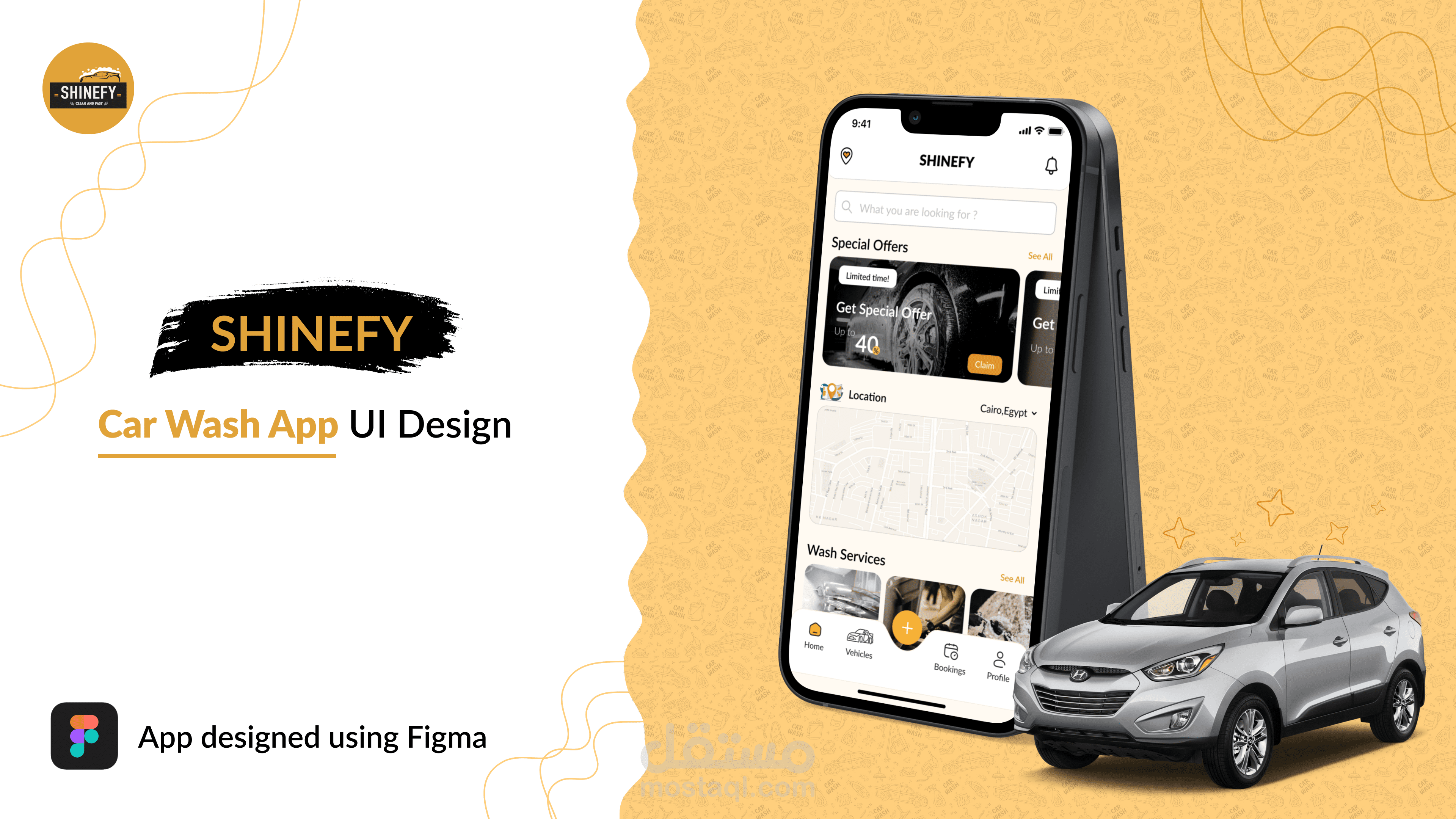 SHINEFY | Car Wash UI Design
