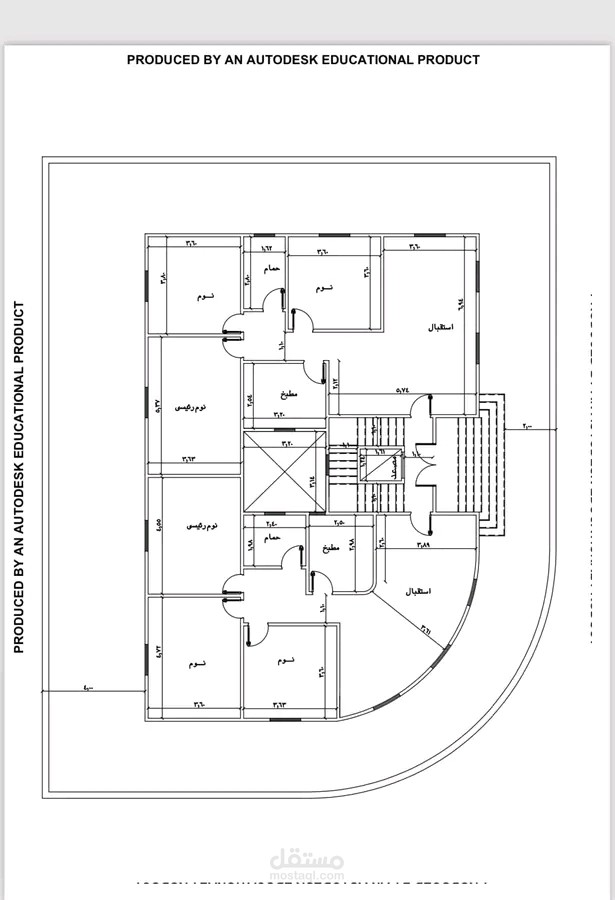 تصميم مخطط معماري لمنزل