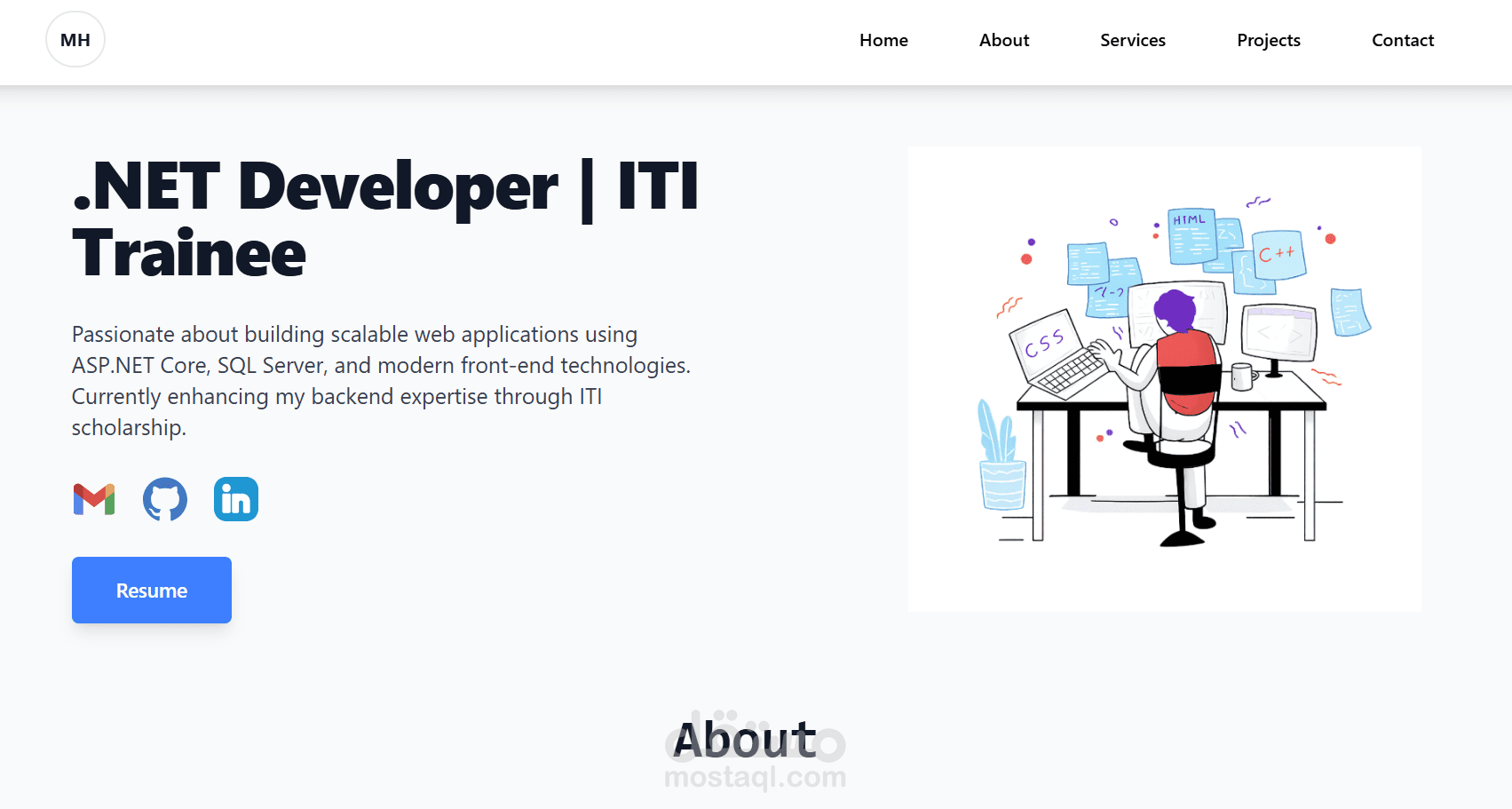 Personal Portfolio Website – Frontend Developer Project