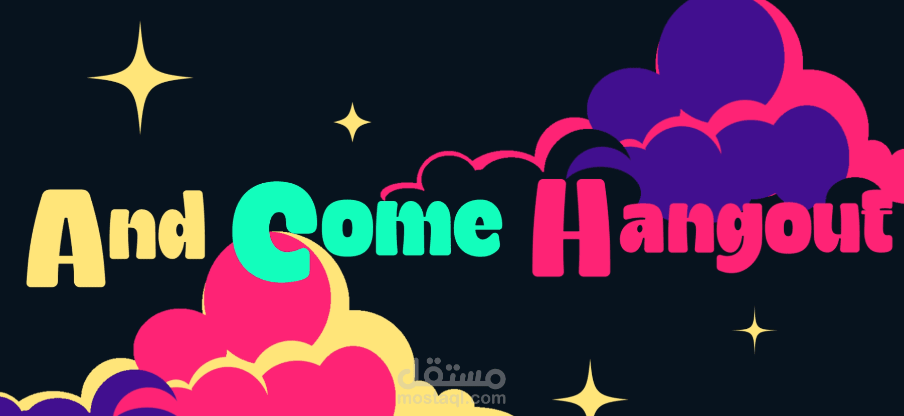 تصميم موشن جرافيك لاغنية "come hang out"