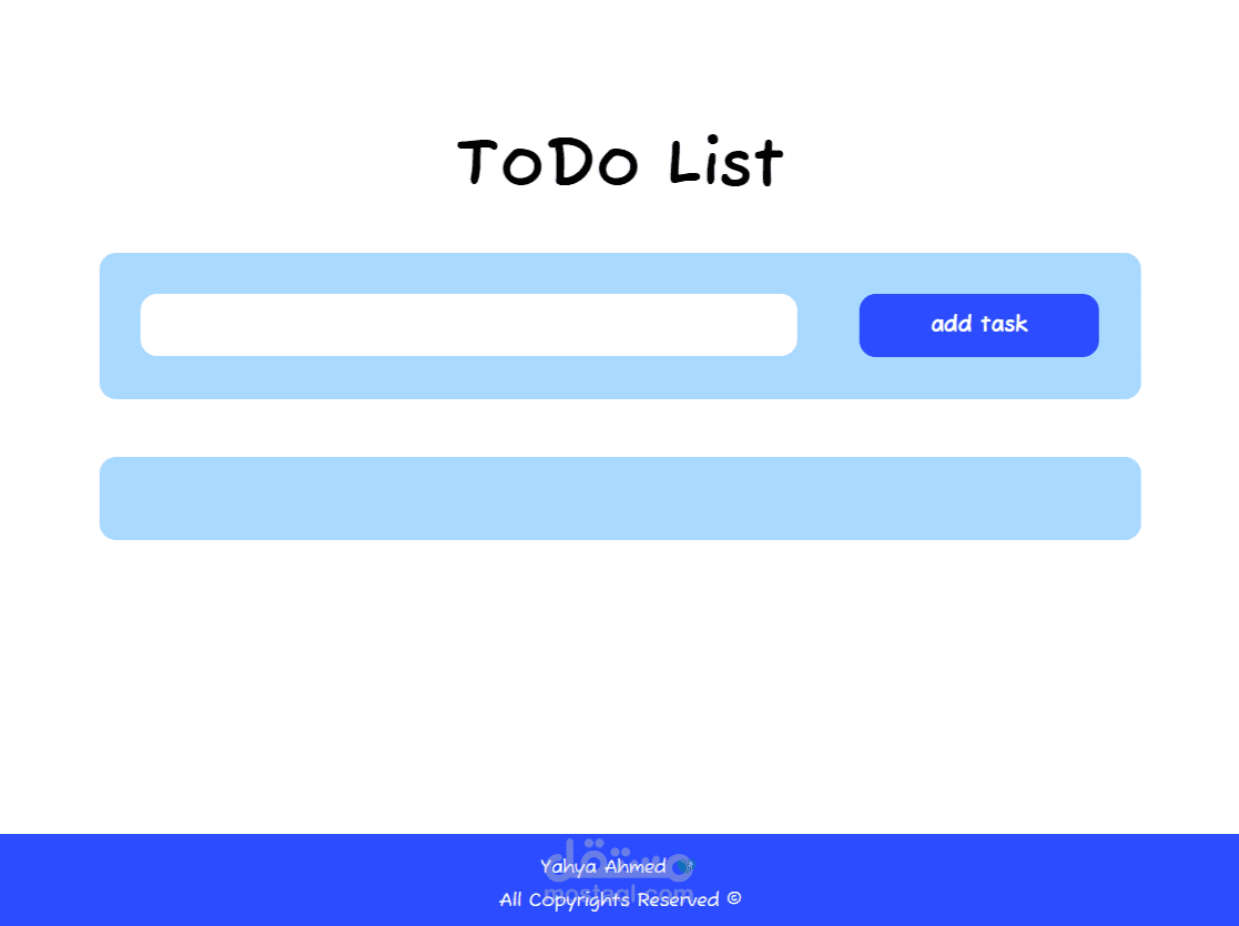 ToDo list Project