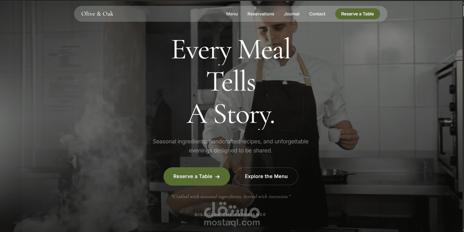 تطوير واجهة رقمية وتجربة مستخدم فاخرة لمنصة Olive & Oak