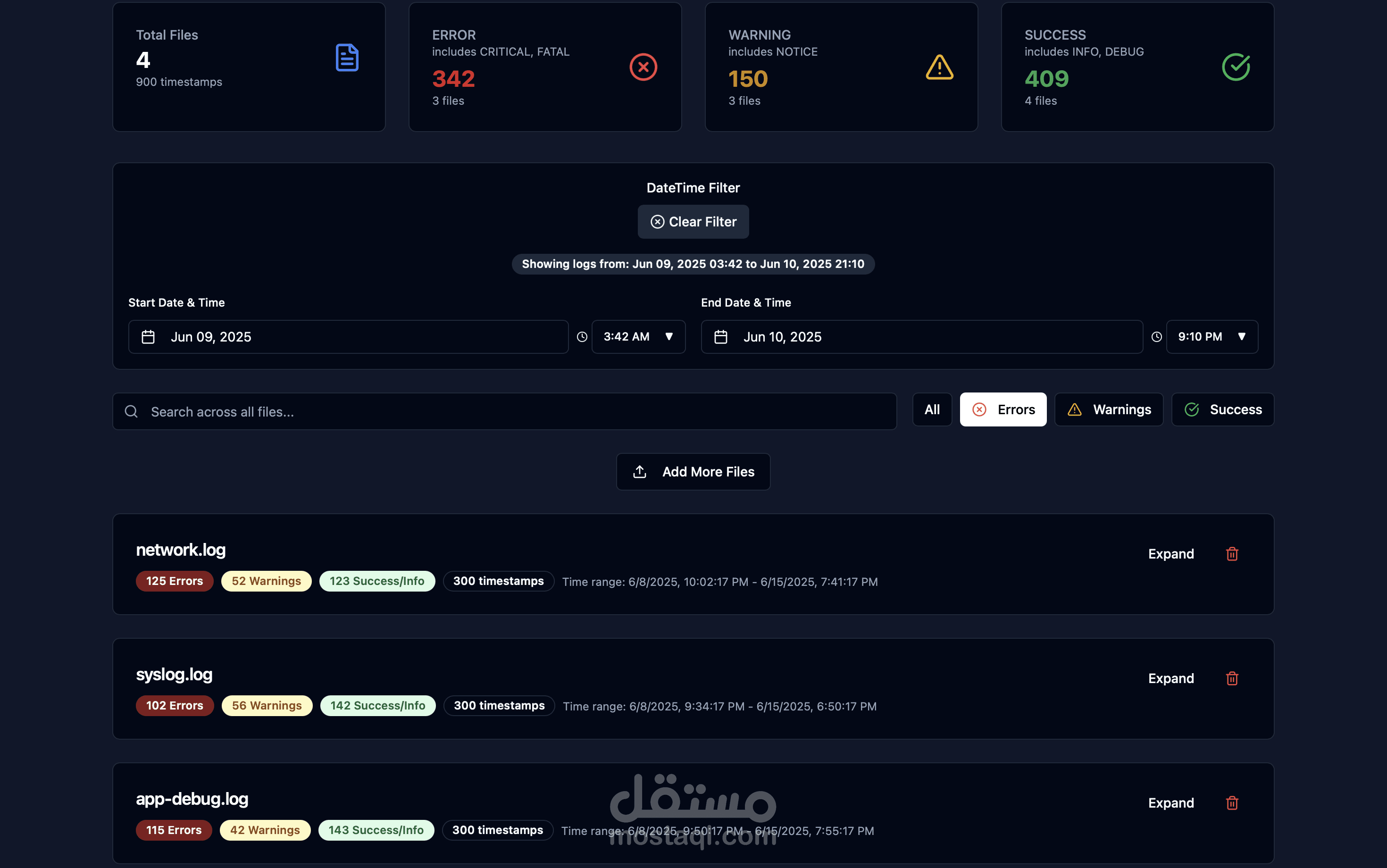 Log Analyzer - تطبيق Desktop متعدد المنصات لتحليل الملفات