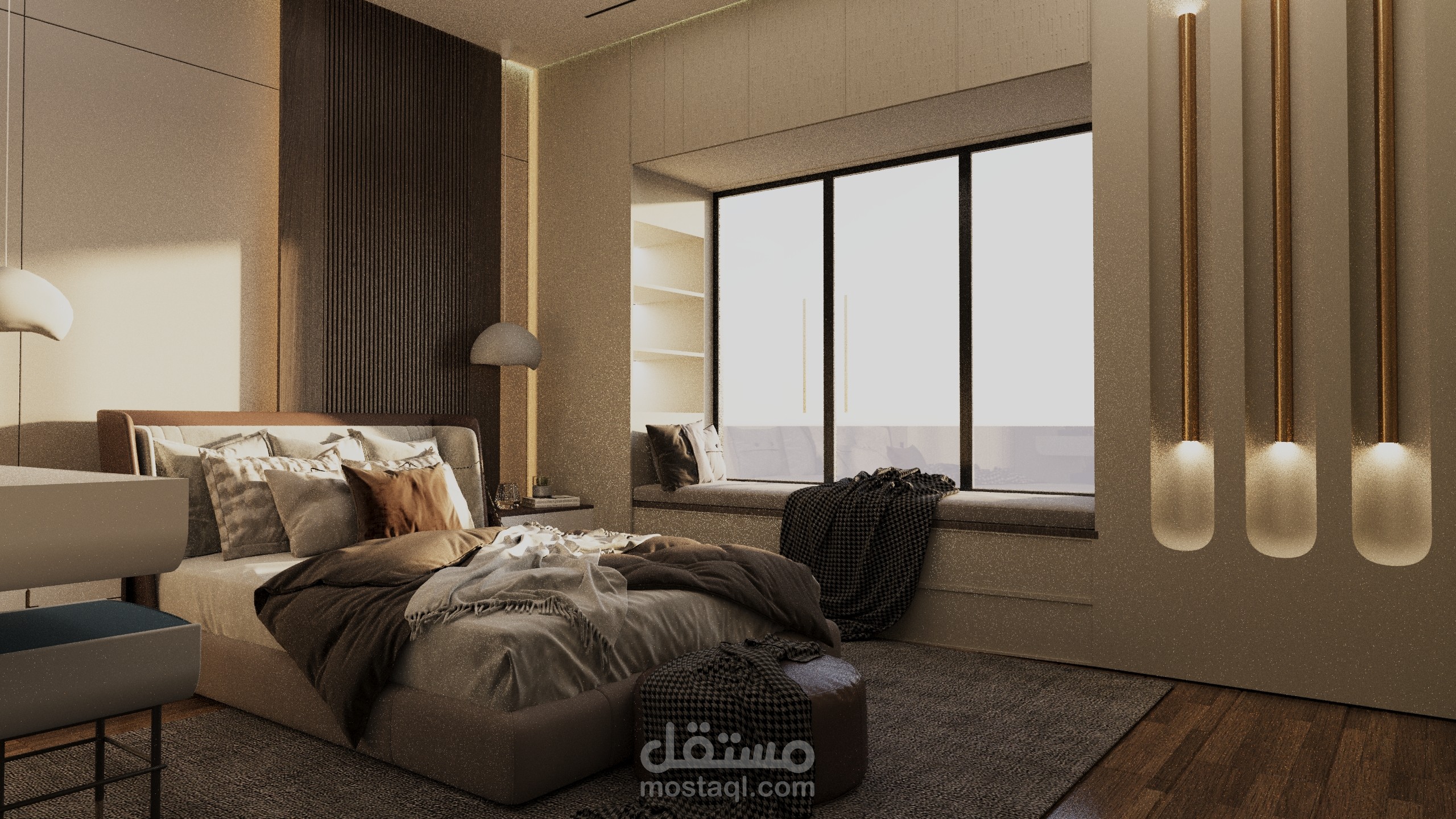 تصميم ل غرفه نوم رئيسيه