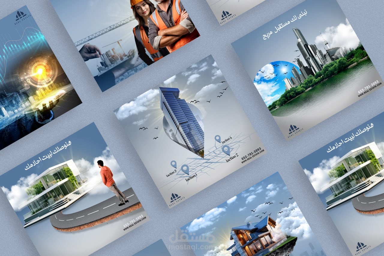 Real estate social media design