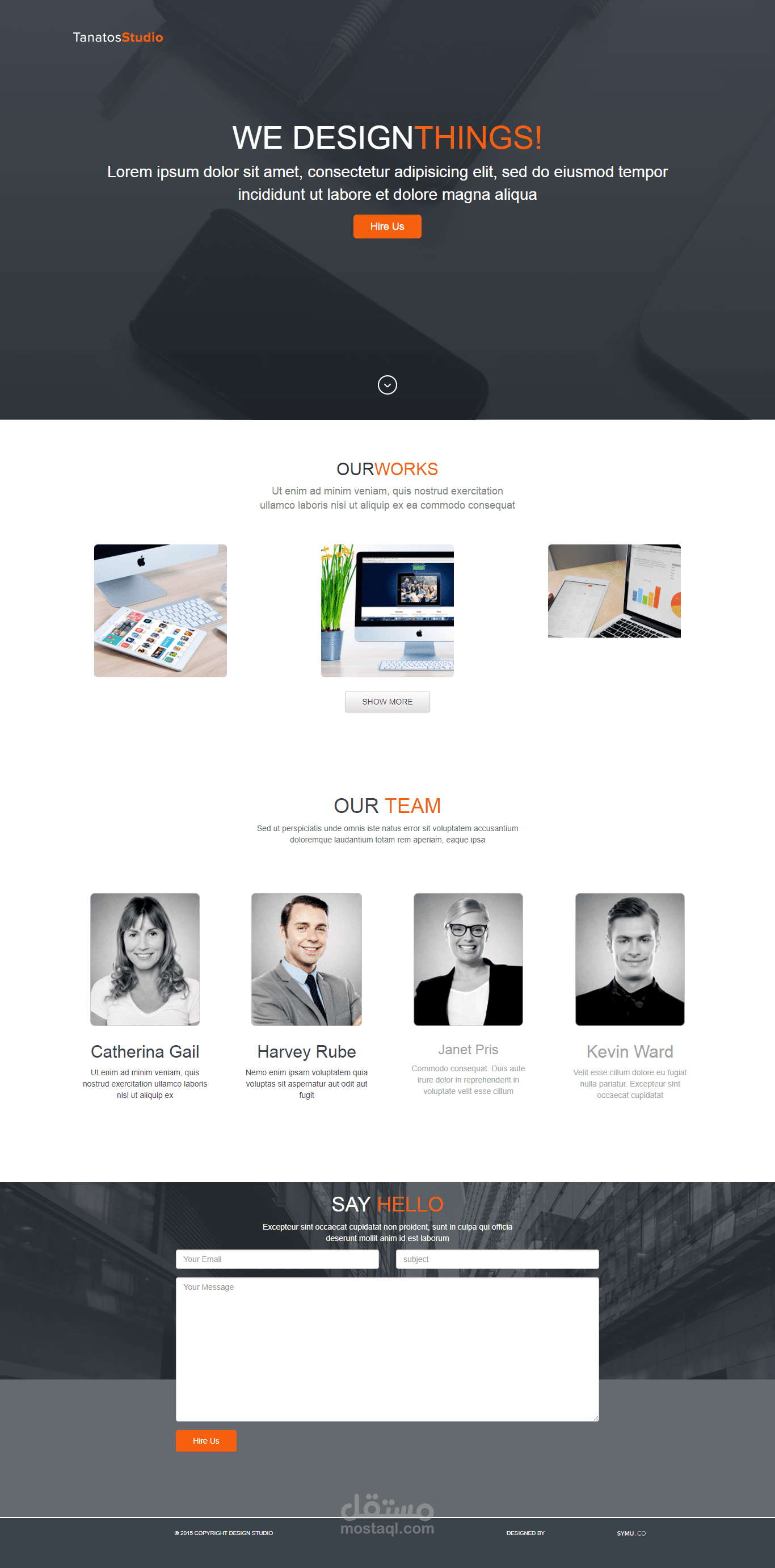 تحويل PSD design ل صفحة ويب متجاوبة
