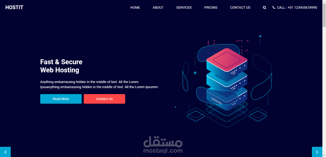 موقع لعمل استضافات