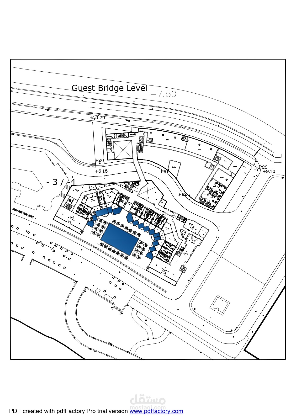 عمل رسومات تصميميه لفندق في مدينة الغردقة