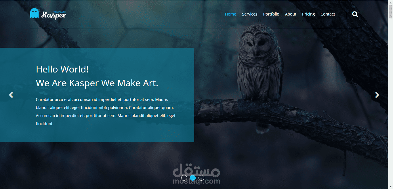 موقع تعريفي جاهز يعرض خدماتك وأعمالك باحترافية