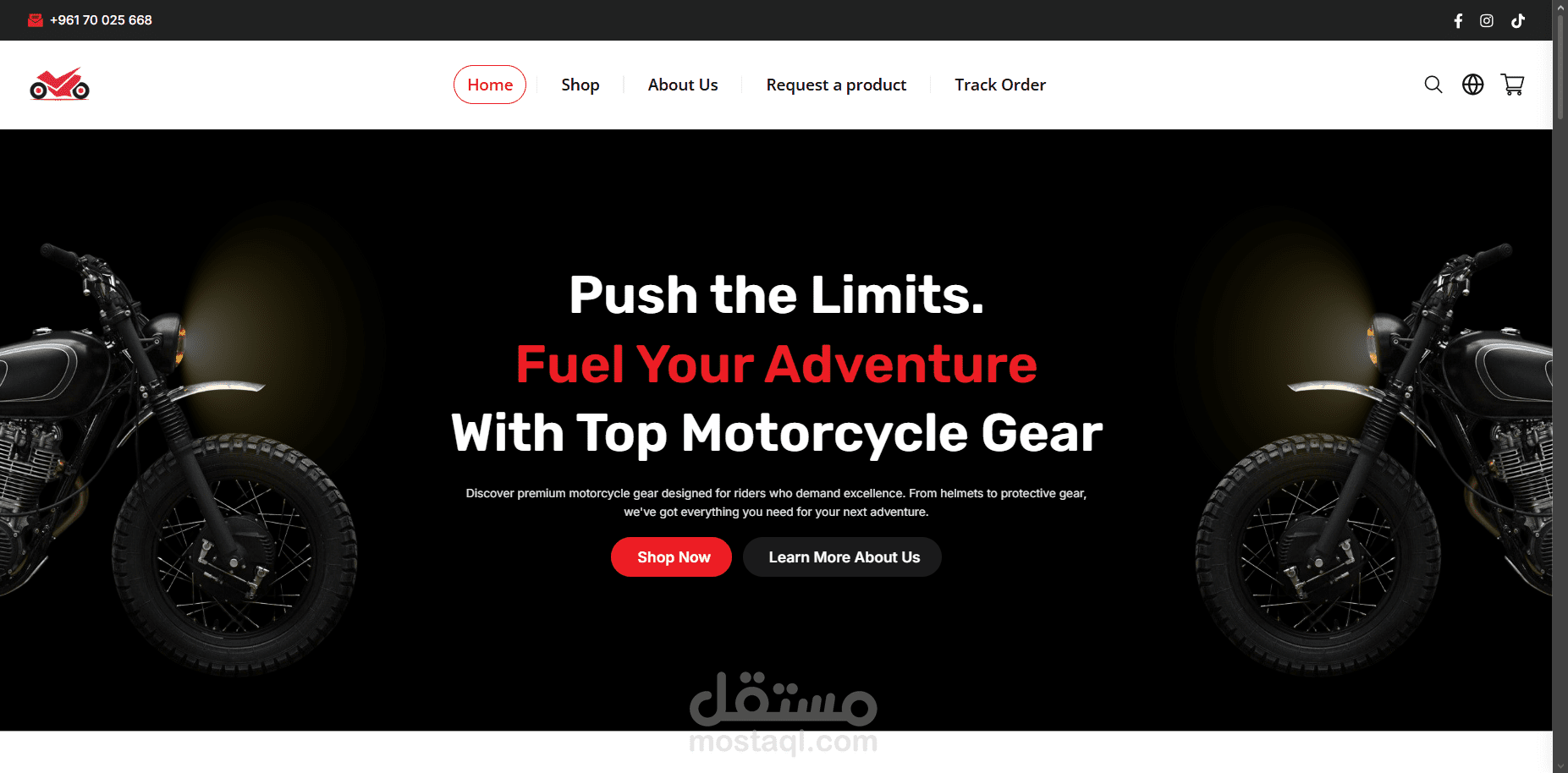 Abou Lira - Motorcycle E-commerce Platform