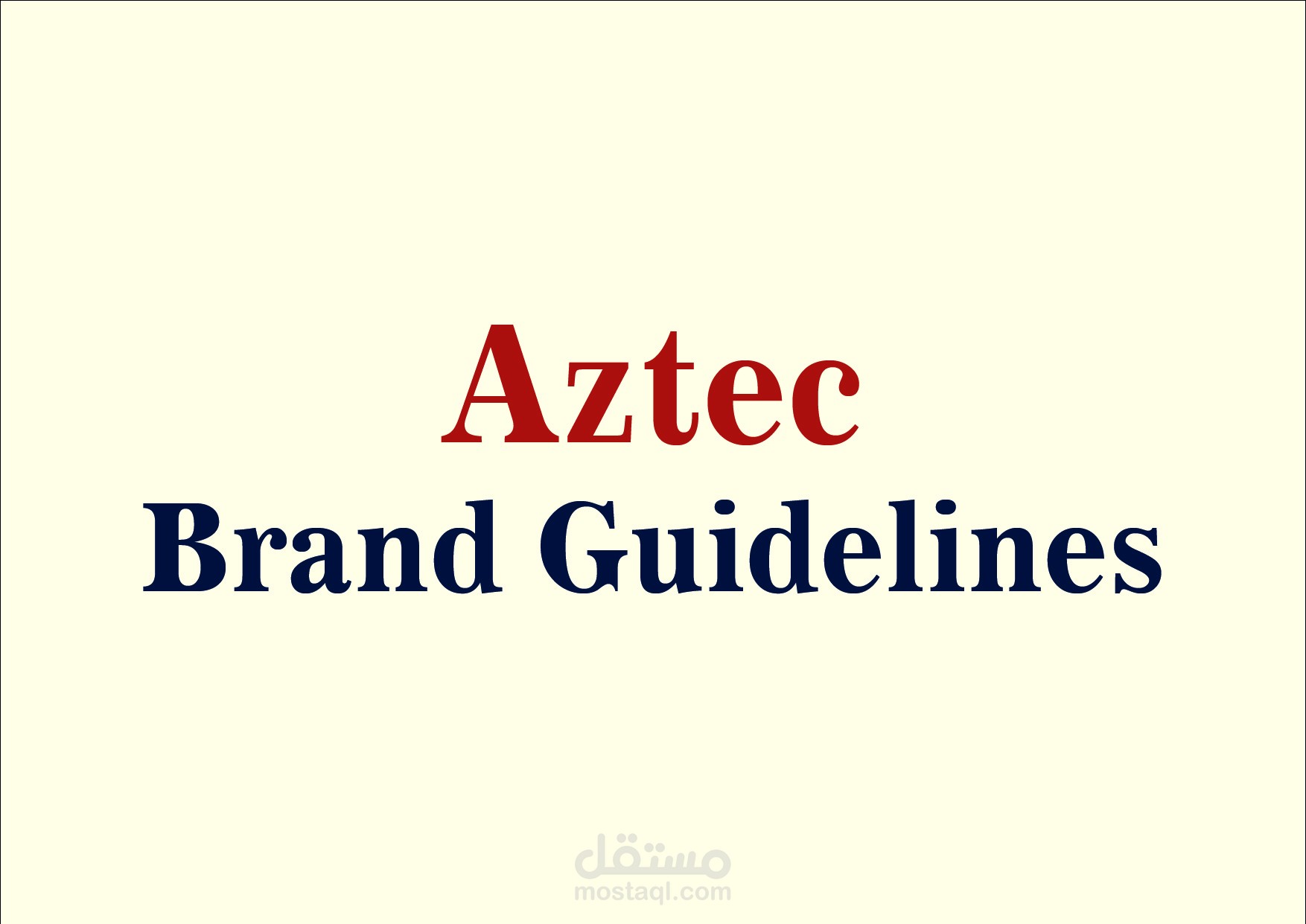 Aztec brand guidelines