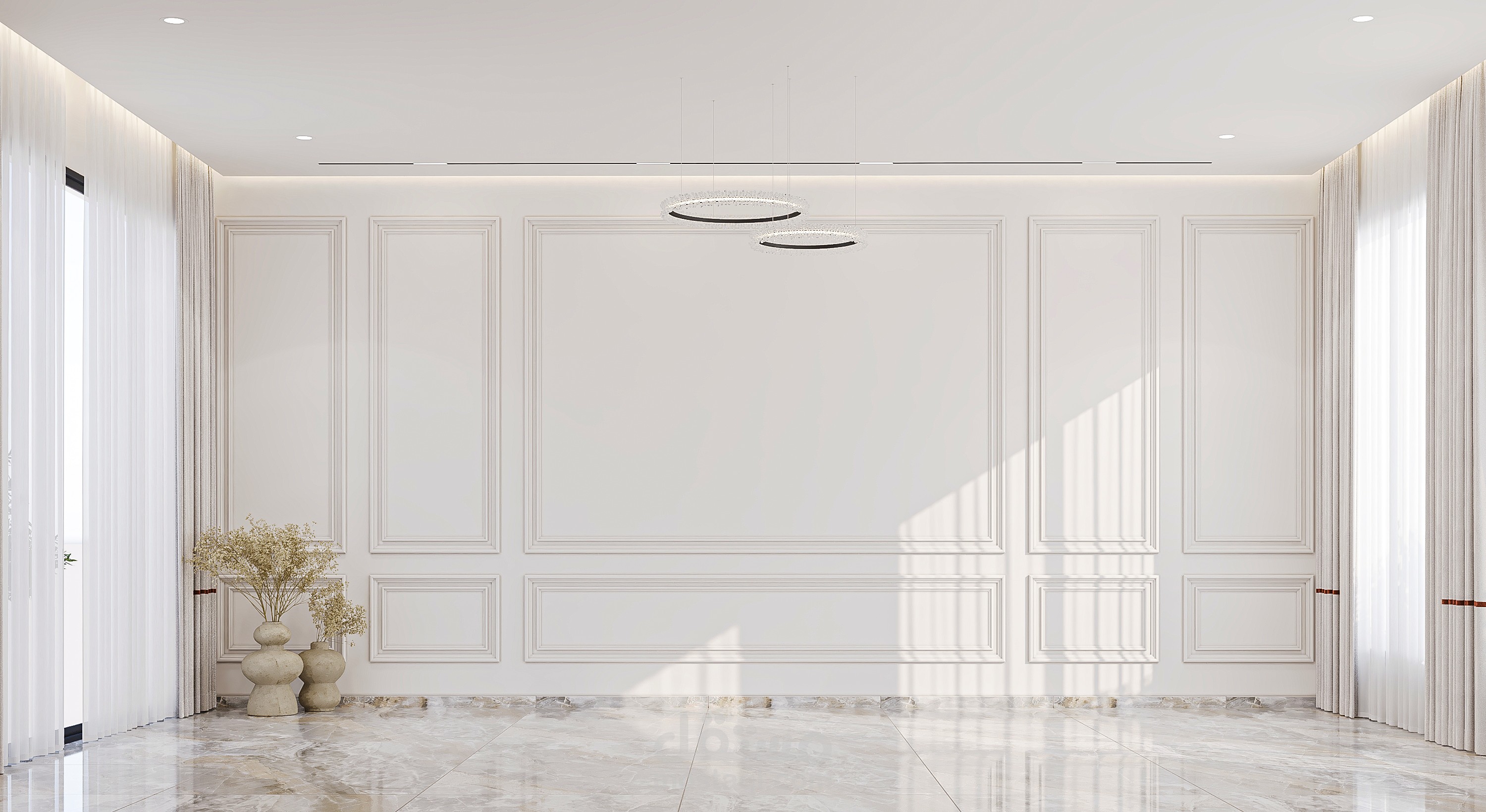 تصميم مخطط الاضاءة بشكل جمالى ومدروس لاكثر من فيلا