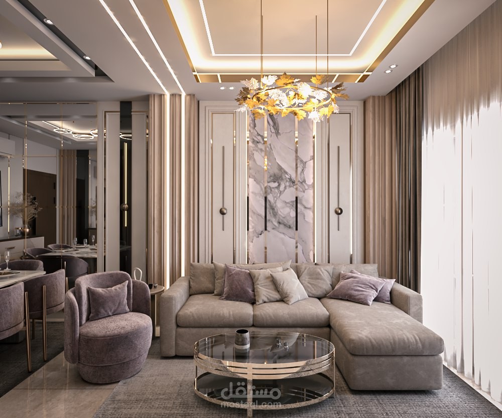 تصميم 3D لشقة