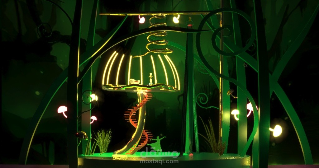 My graduation project (Open-Air theater for the dance show Alice in wonder land )