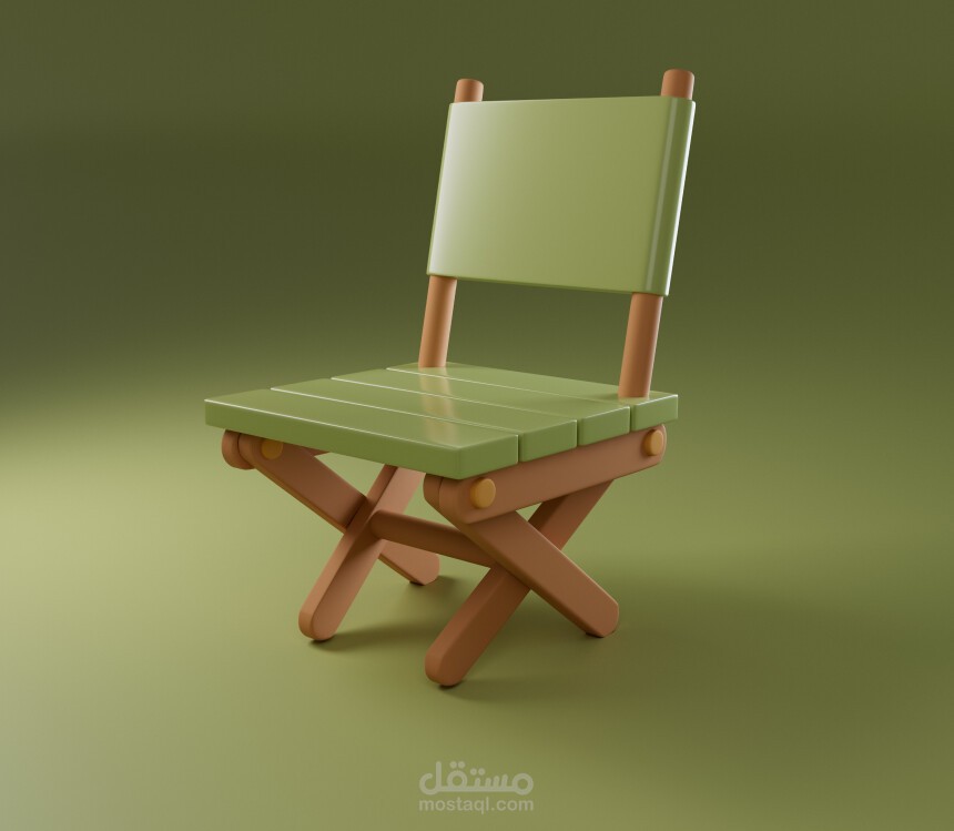 Game assets “Stylized Chair” and "Bucket" ( Maya )
