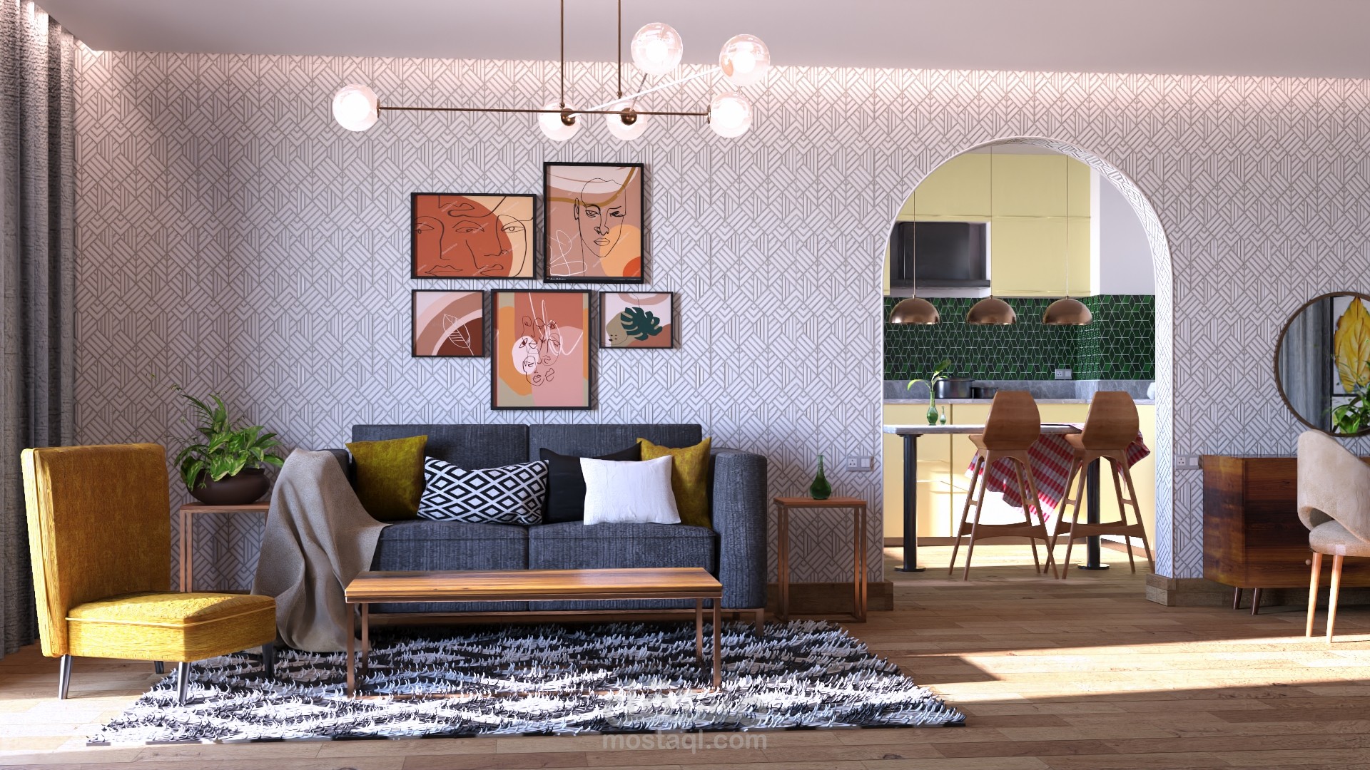 Interior modern design ( 3ds Max )