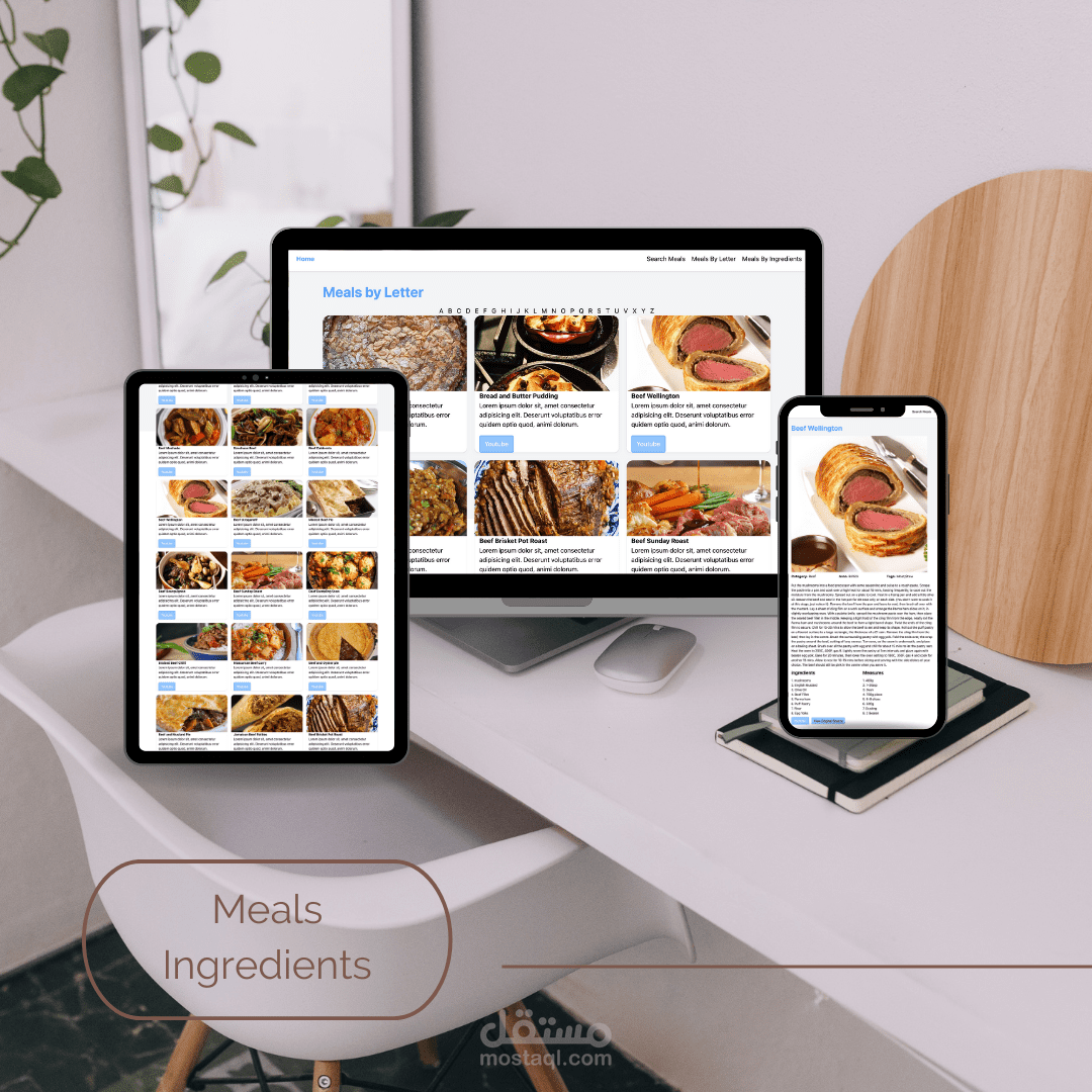 Innovative Recipe Website with Multi-Device Compatibility
