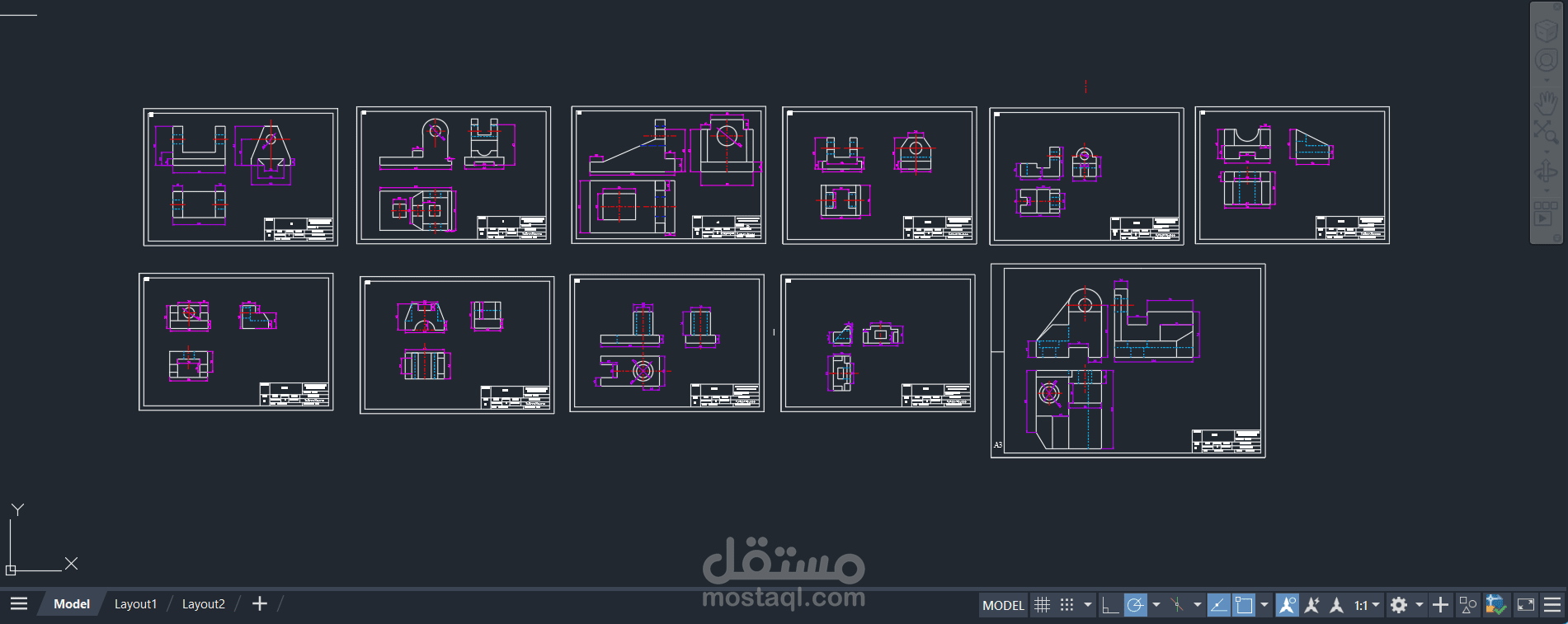 AtuoCAD designs