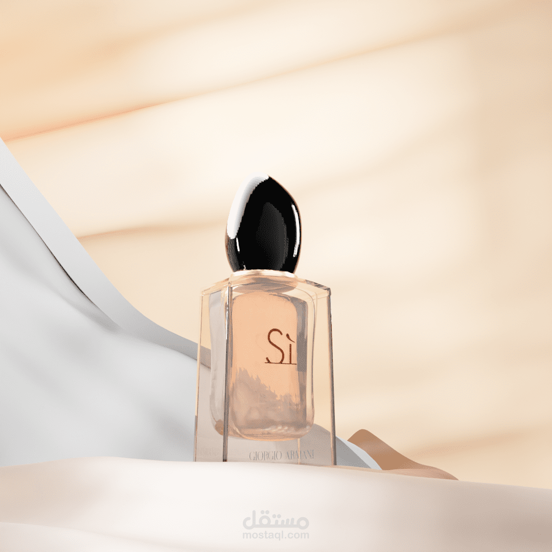3d perfume shoot by blender