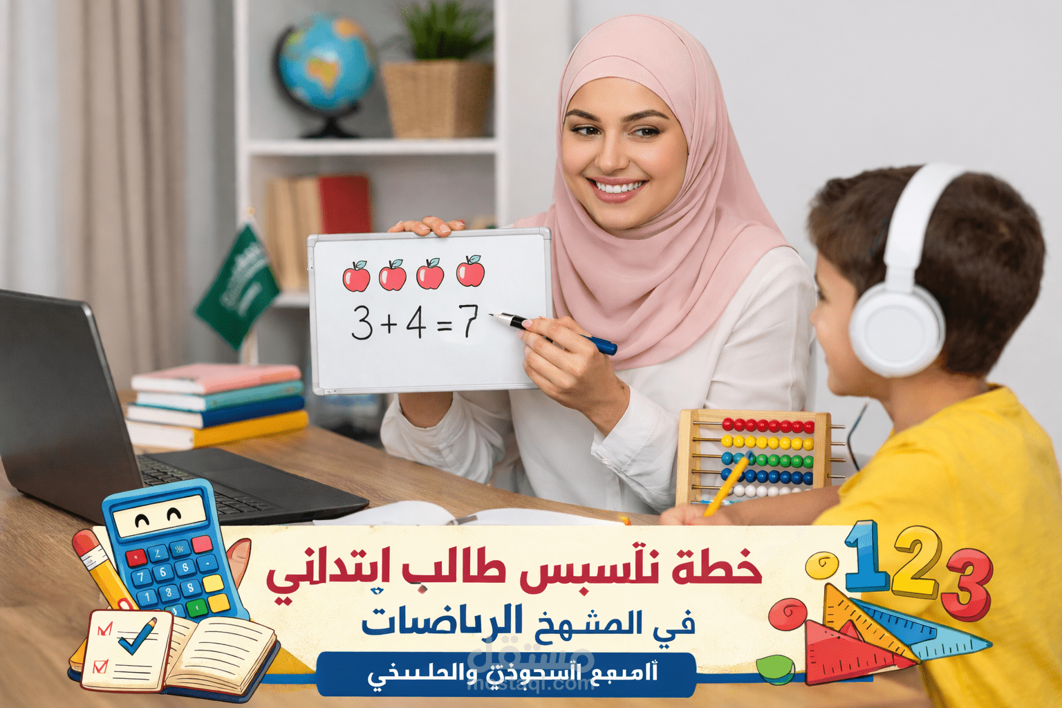 اختبار تشخيصي لمادة الرياضيات – الصف الثالث الابتدائي