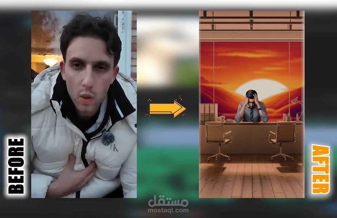 مونتاج لفيديو "العامل المؤثر في نجاحك هو انت"