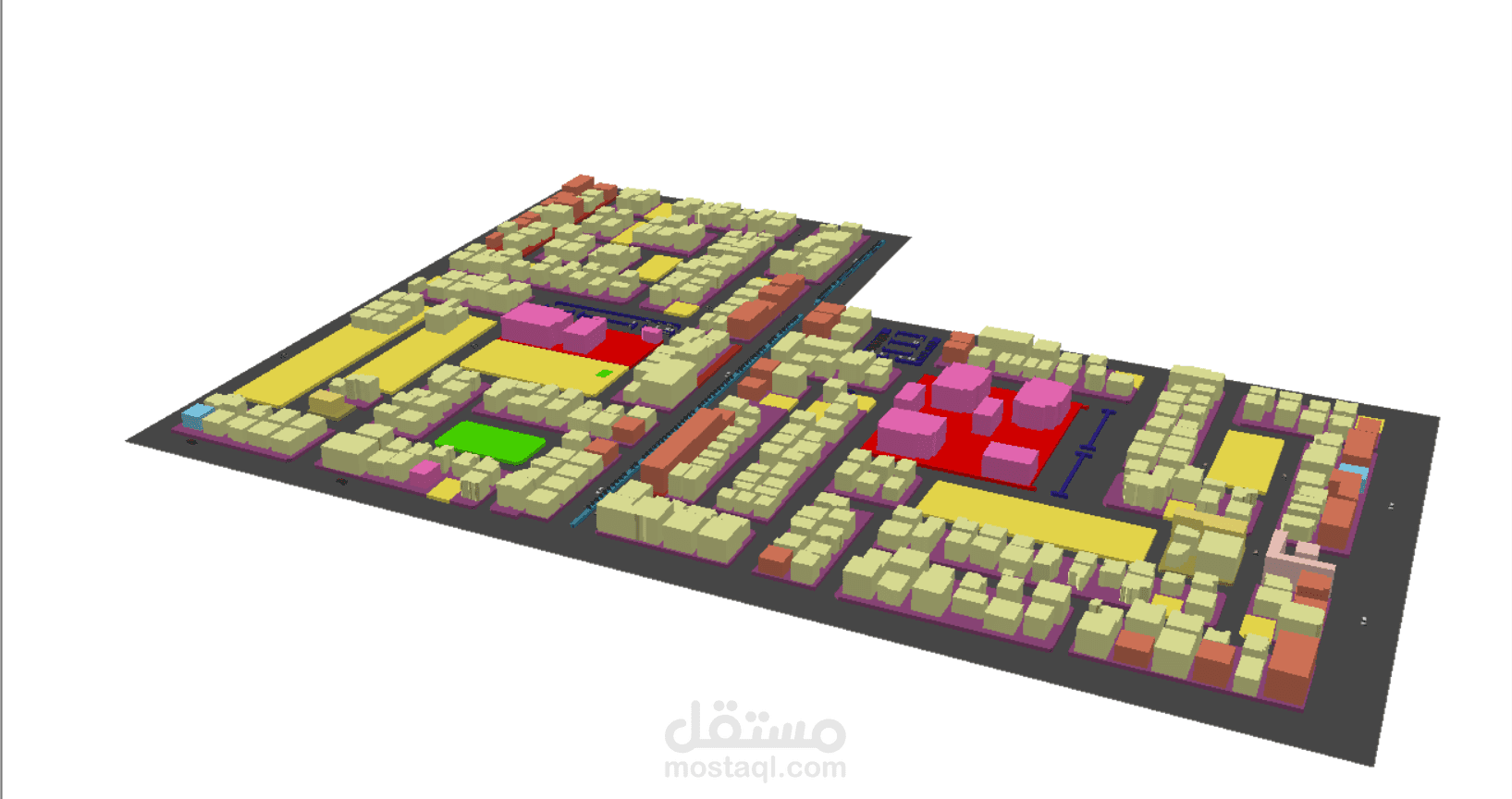 عرض منطقة في الرياض بشكل 3D