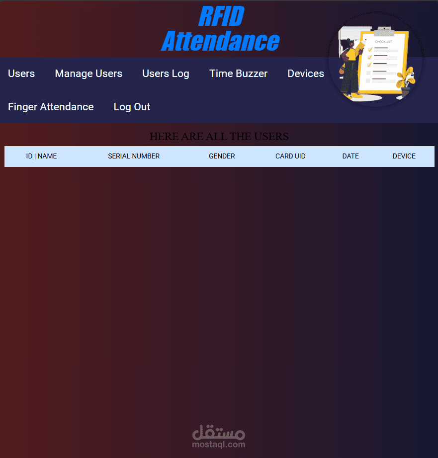 RFID attendance with RF_tag