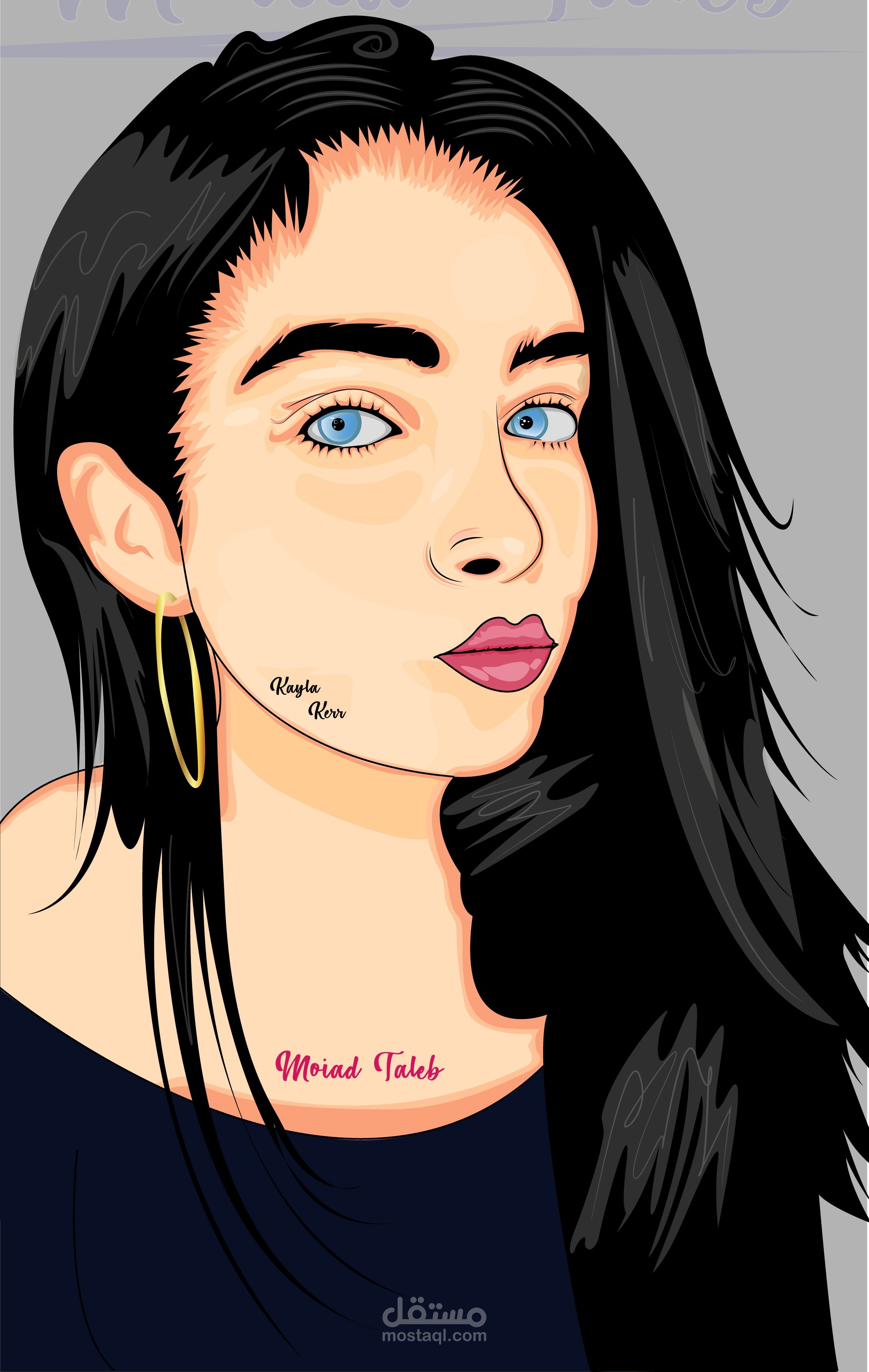 تصميم بورتريه( Vector Art)