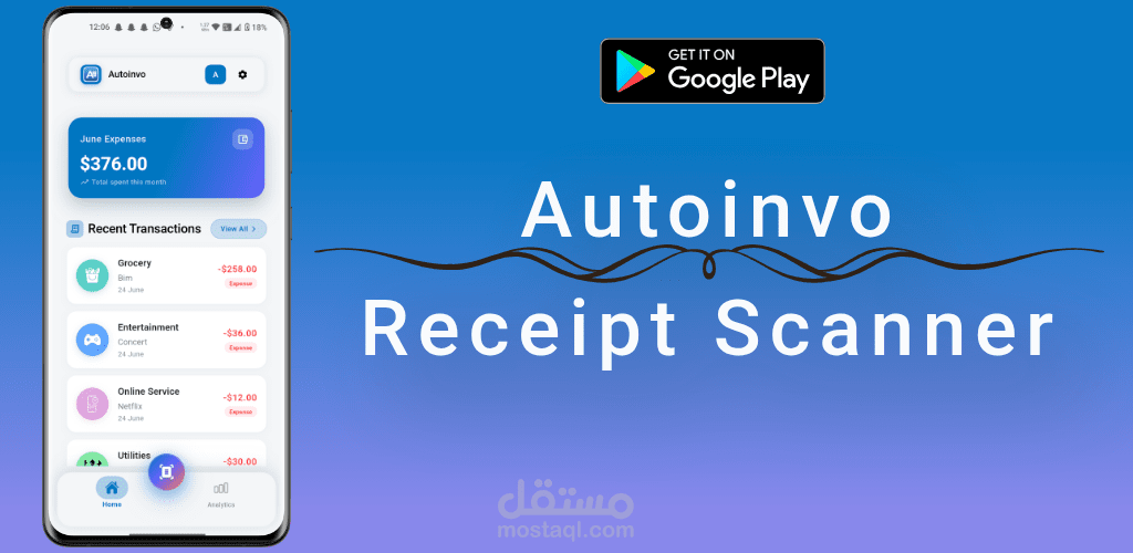Autoinvo - AI powered Expense Tracker