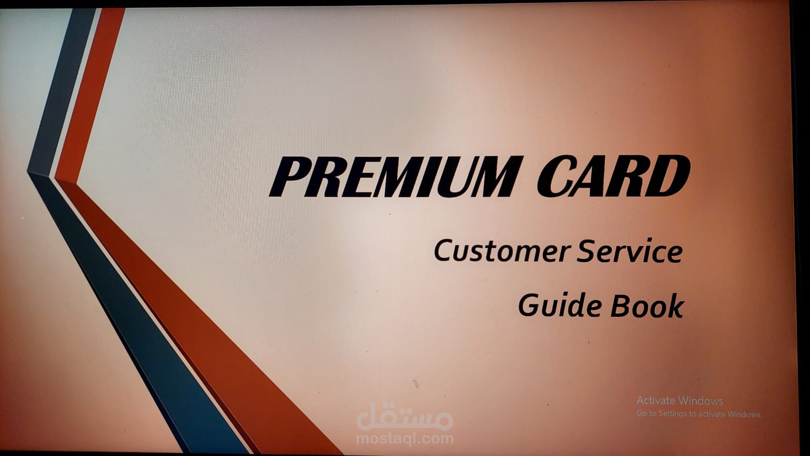 Premium Card // Customer Service Guide Book