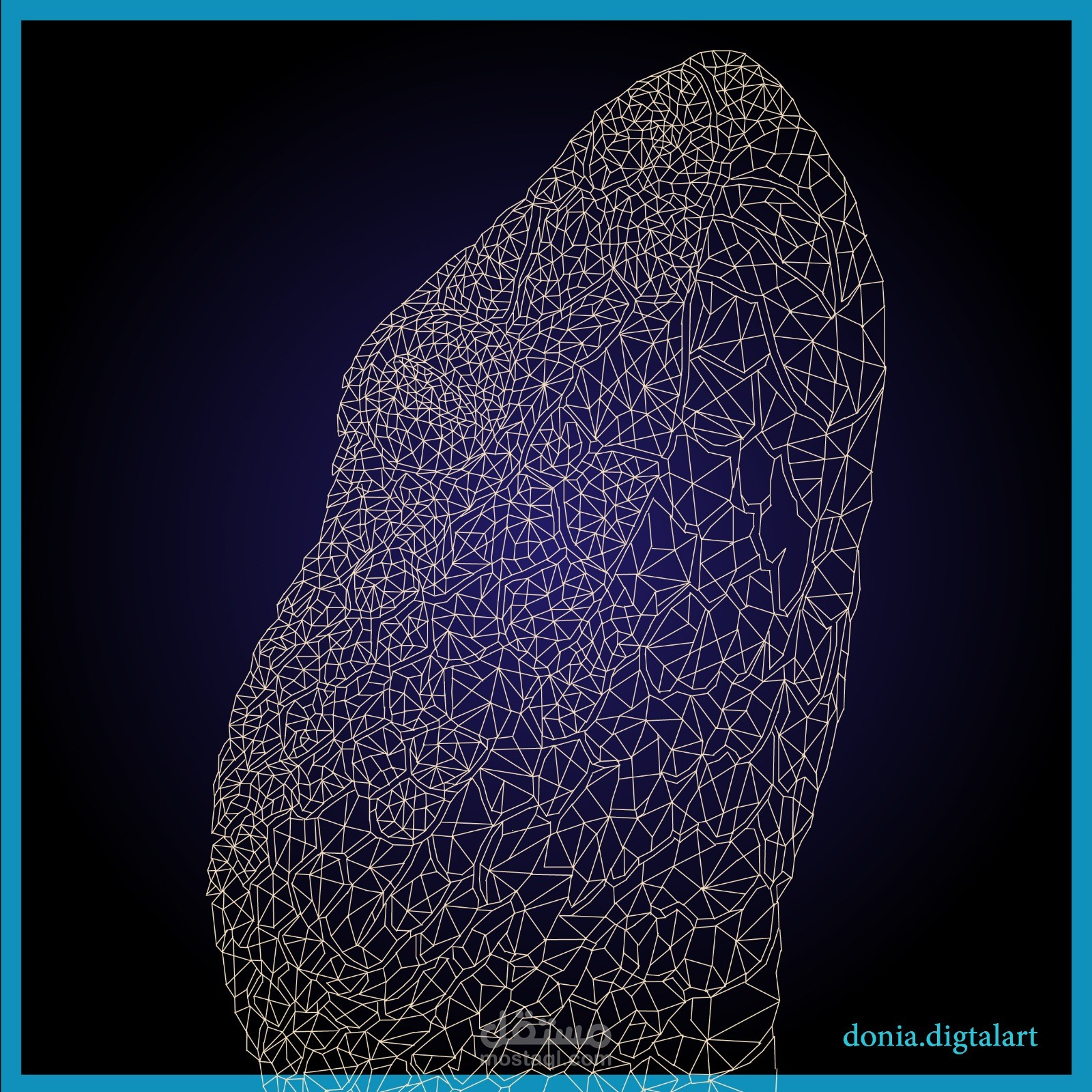 مطلوب رسم كائن حي باستخدام الرسم الديجيتال وتقنيه (low poly art)